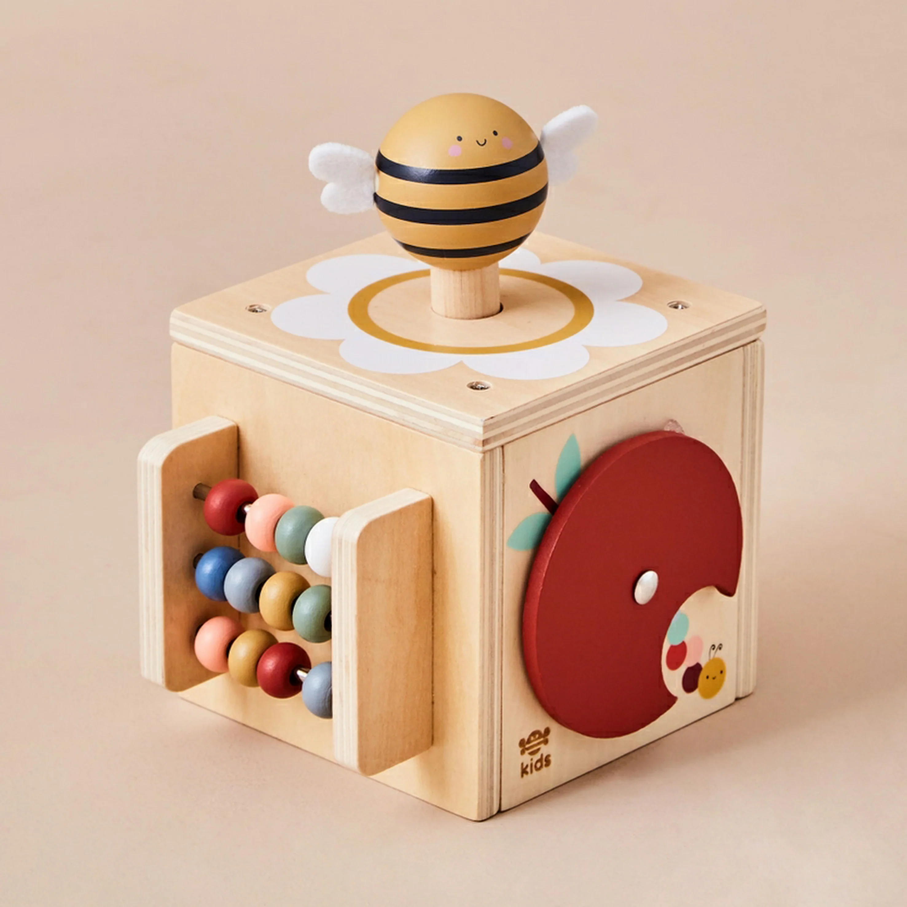 Baby Woodeen Bee Activity Cube - Image 6