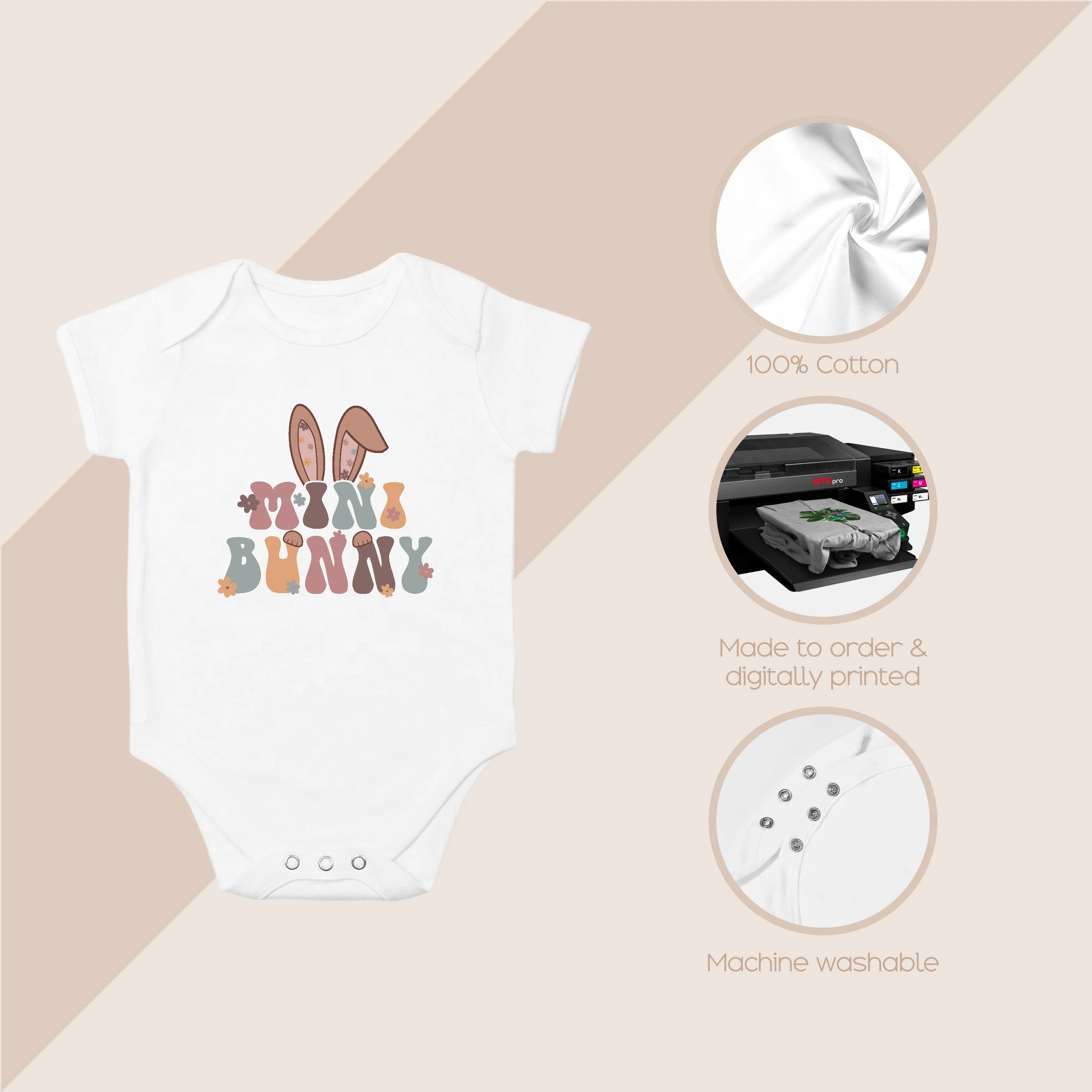 Beige Easter Mum & Mini Bunny Matching Sweatshirts - Image 3
