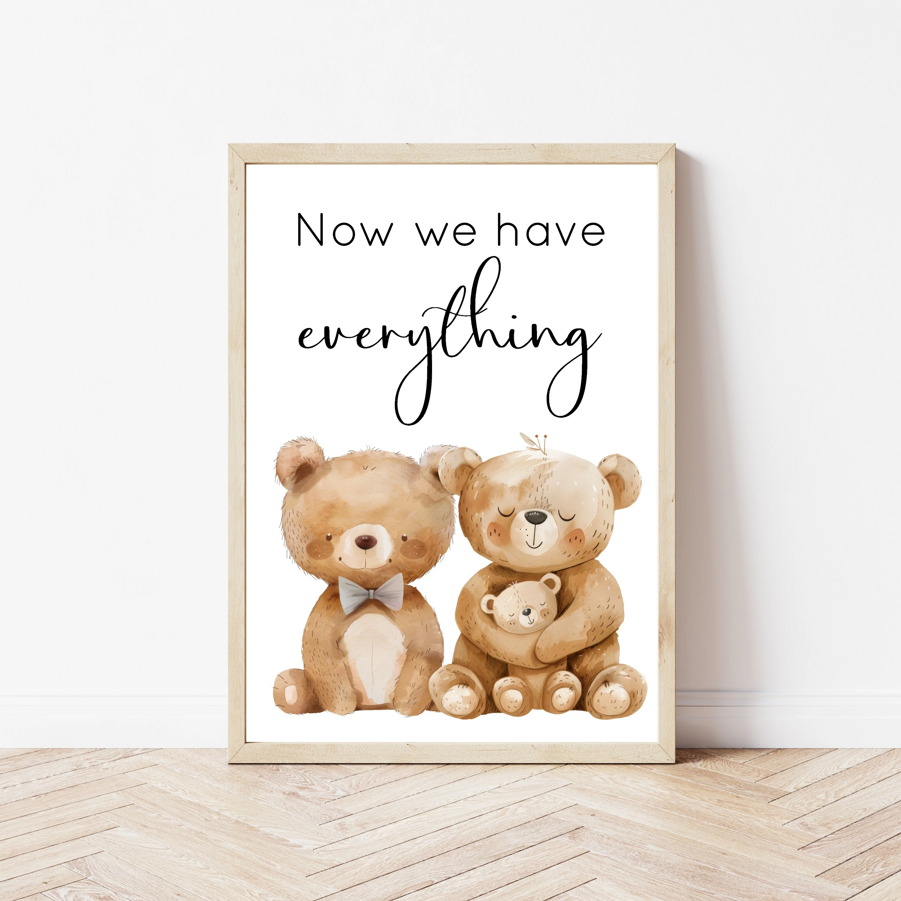 Beige Teddy Set of 3 Wall Art - Image 5