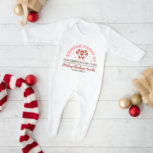 Candy Cane Company Christmas Sweatshirt/Babygrow - Image 3