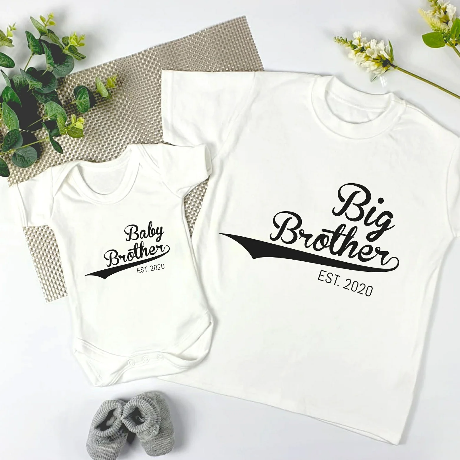 Baseball Script Matching Sibling Outfits - Image 2