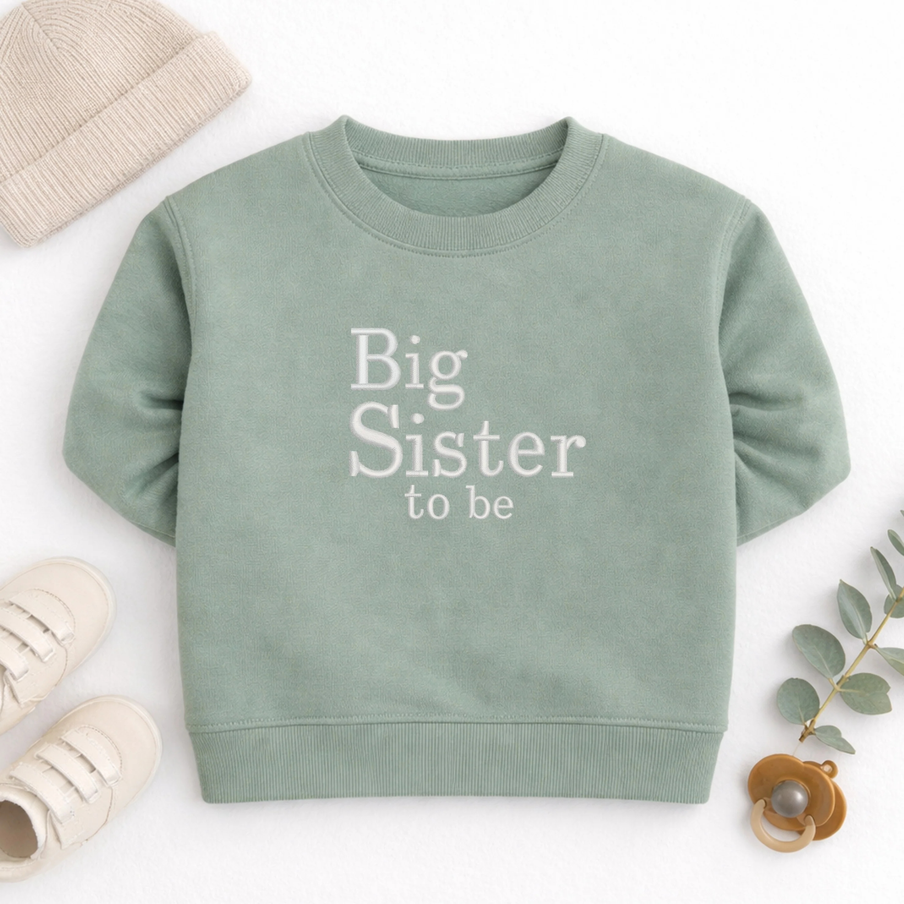 Embroidered Big Sister To Be Sweatshirt - Image 4