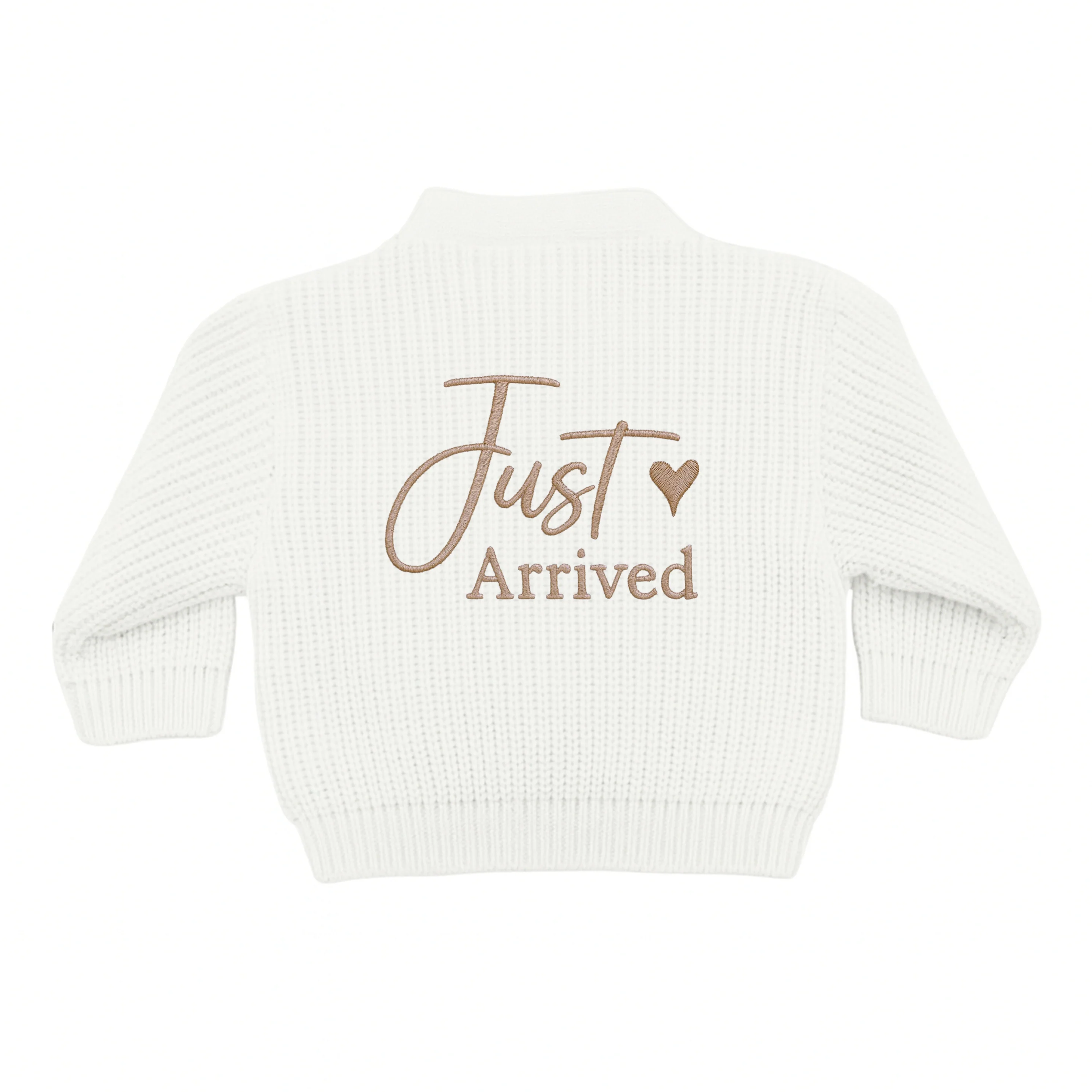 Embroidered Just Arrived Knitted Cardigan - Image 7