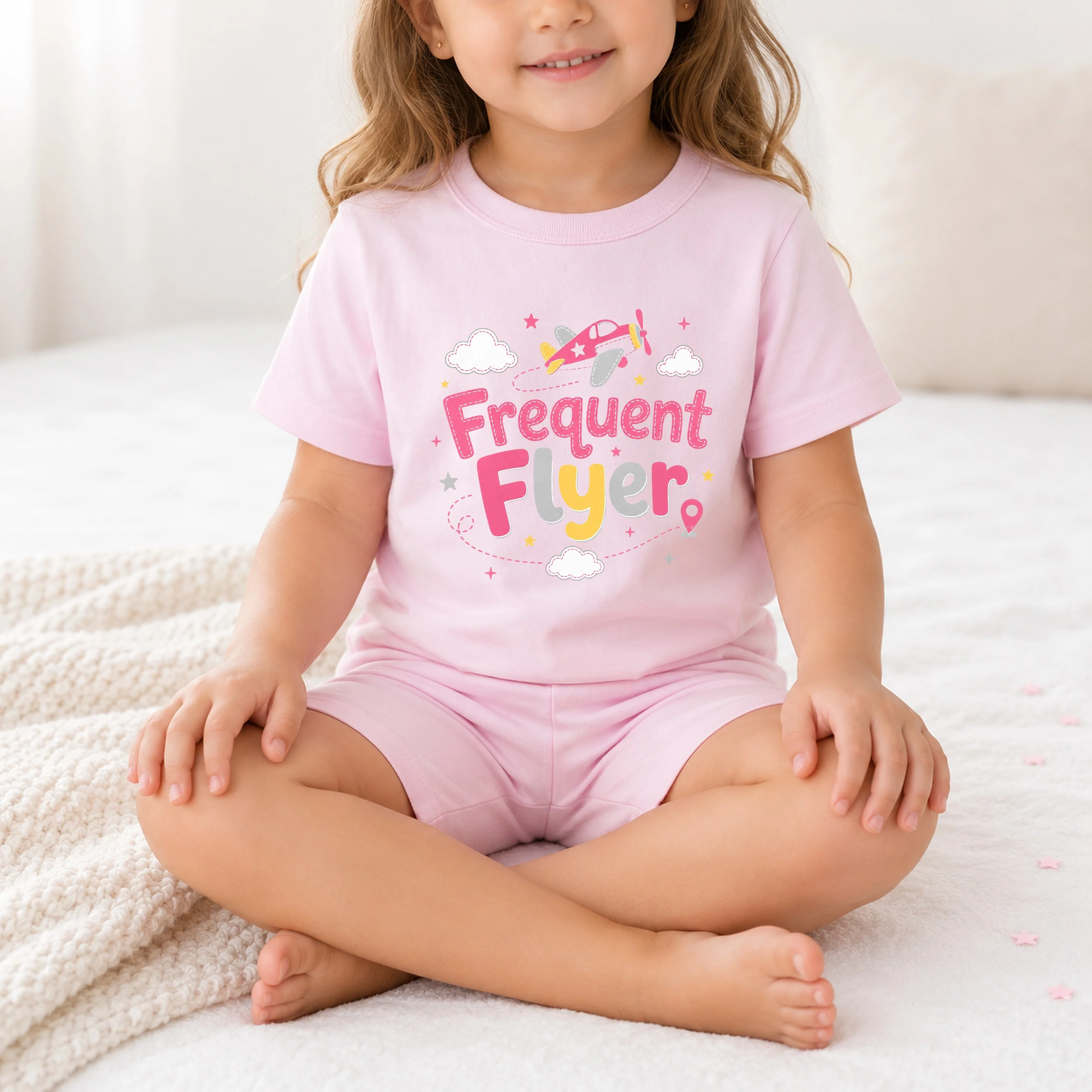Frequent Flyer Toddler Short Set Airport Outfit - Image 3