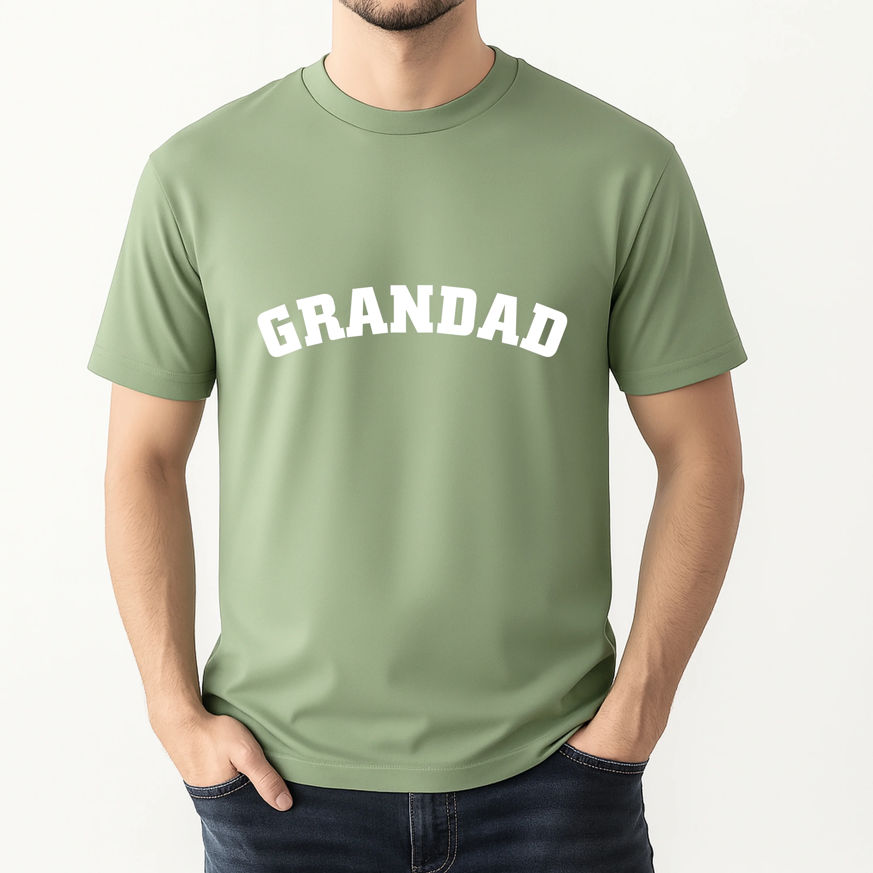 Grandad and Grandad's Boy Sage Green Matching Outfits - Image 3