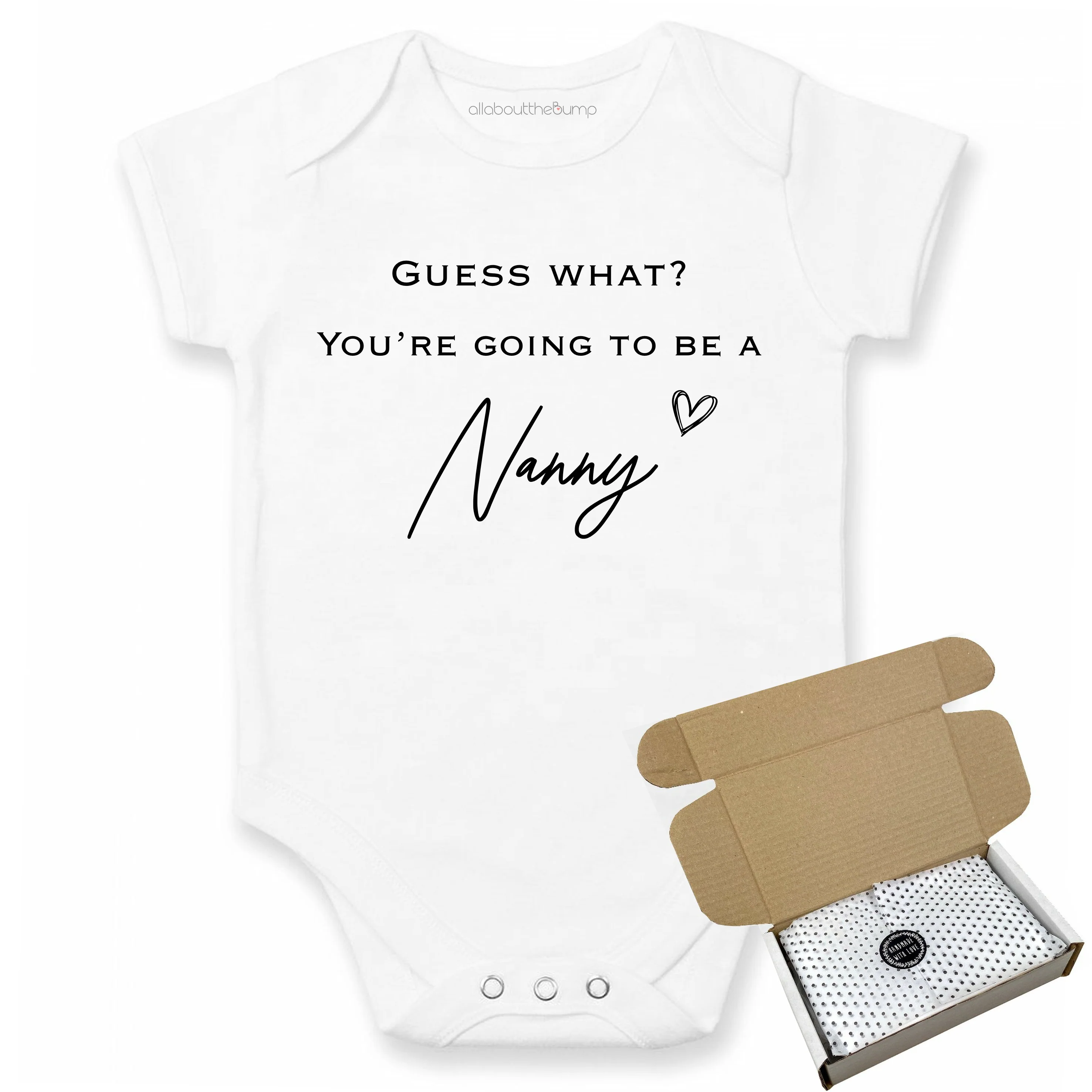 Guess What? You're Going To Be A Nanny Baby Announcement Vest - Image 3
