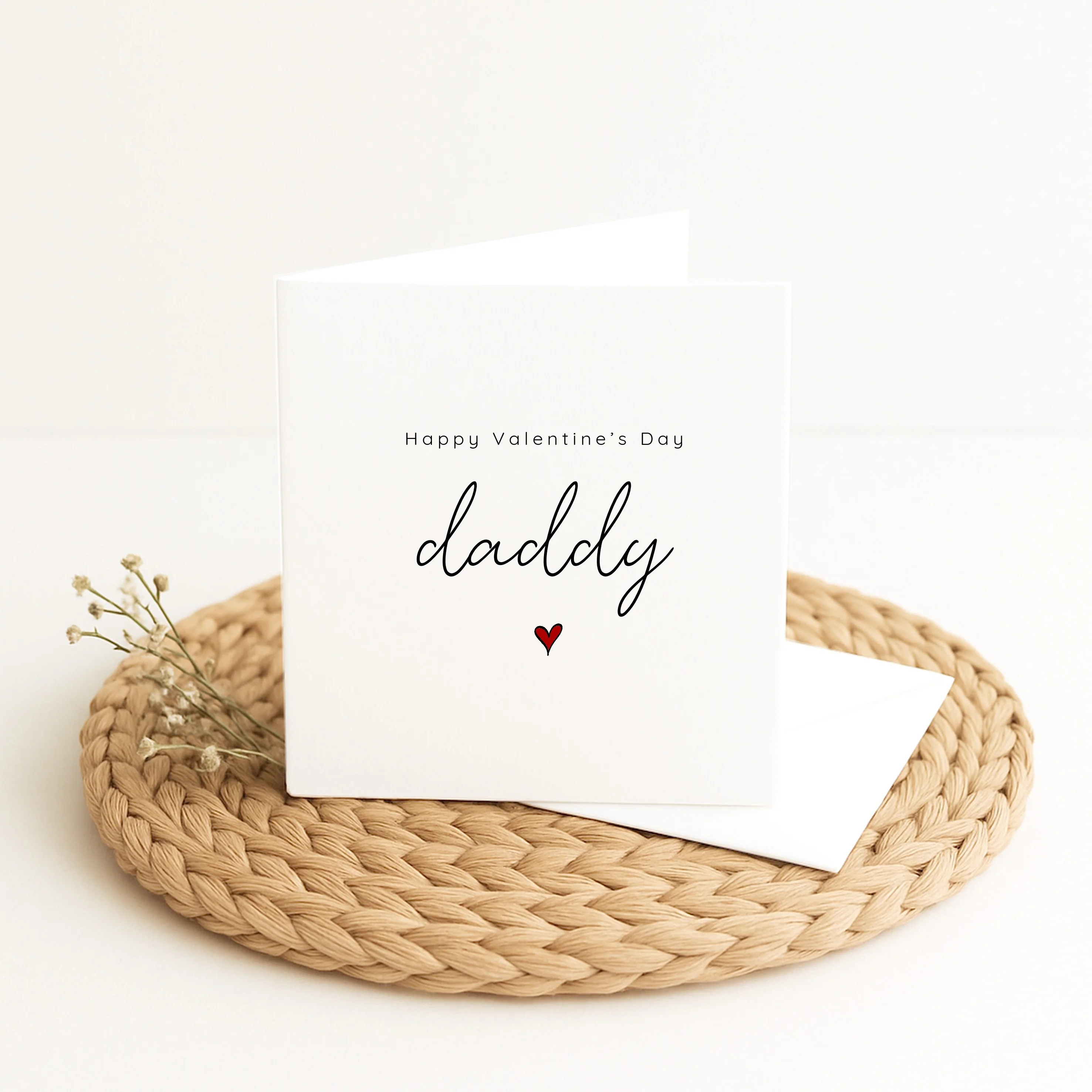 Happy Valentine's Day Daddy Heart Card - Image 2