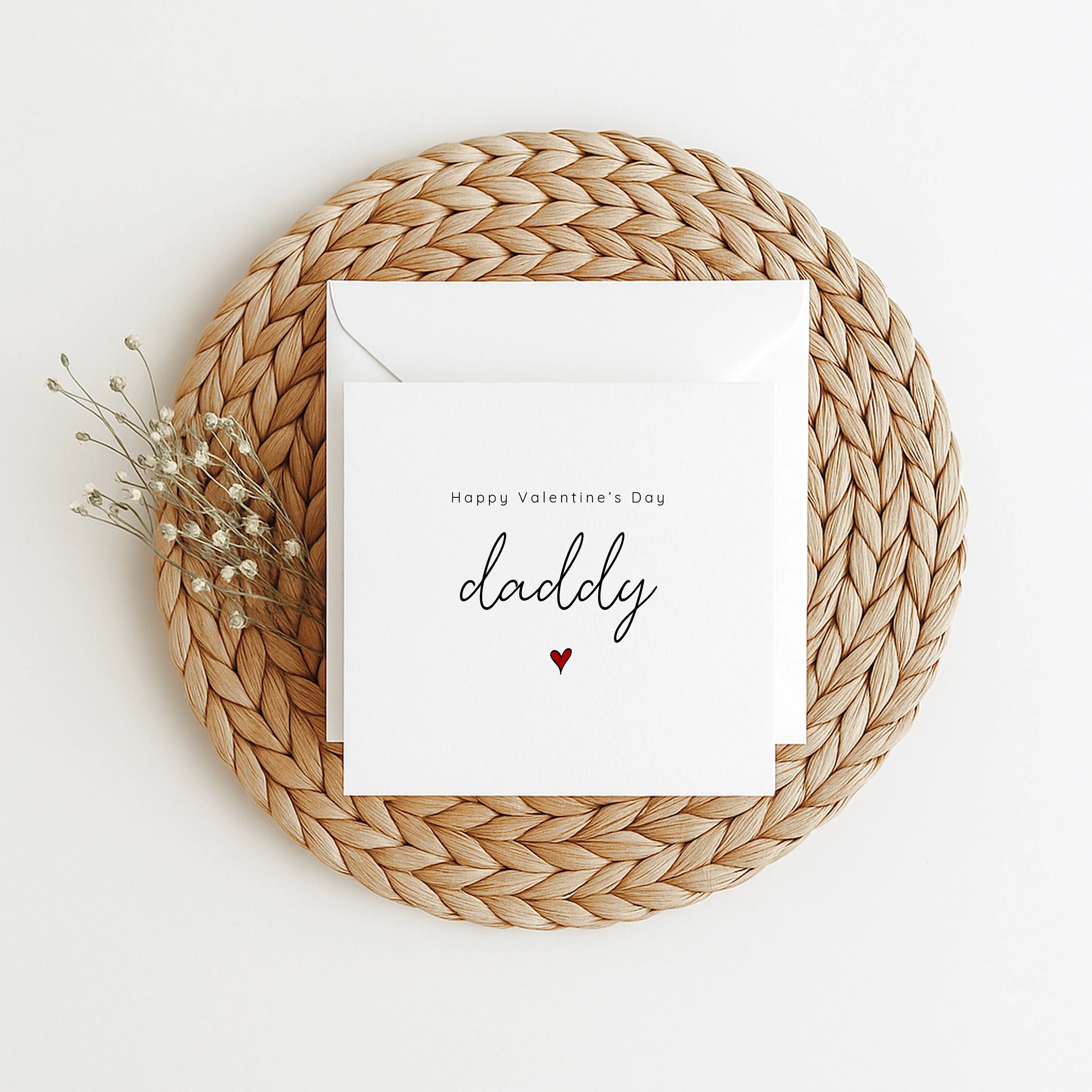 Happy Valentine's Day Daddy Heart Card - Image 7