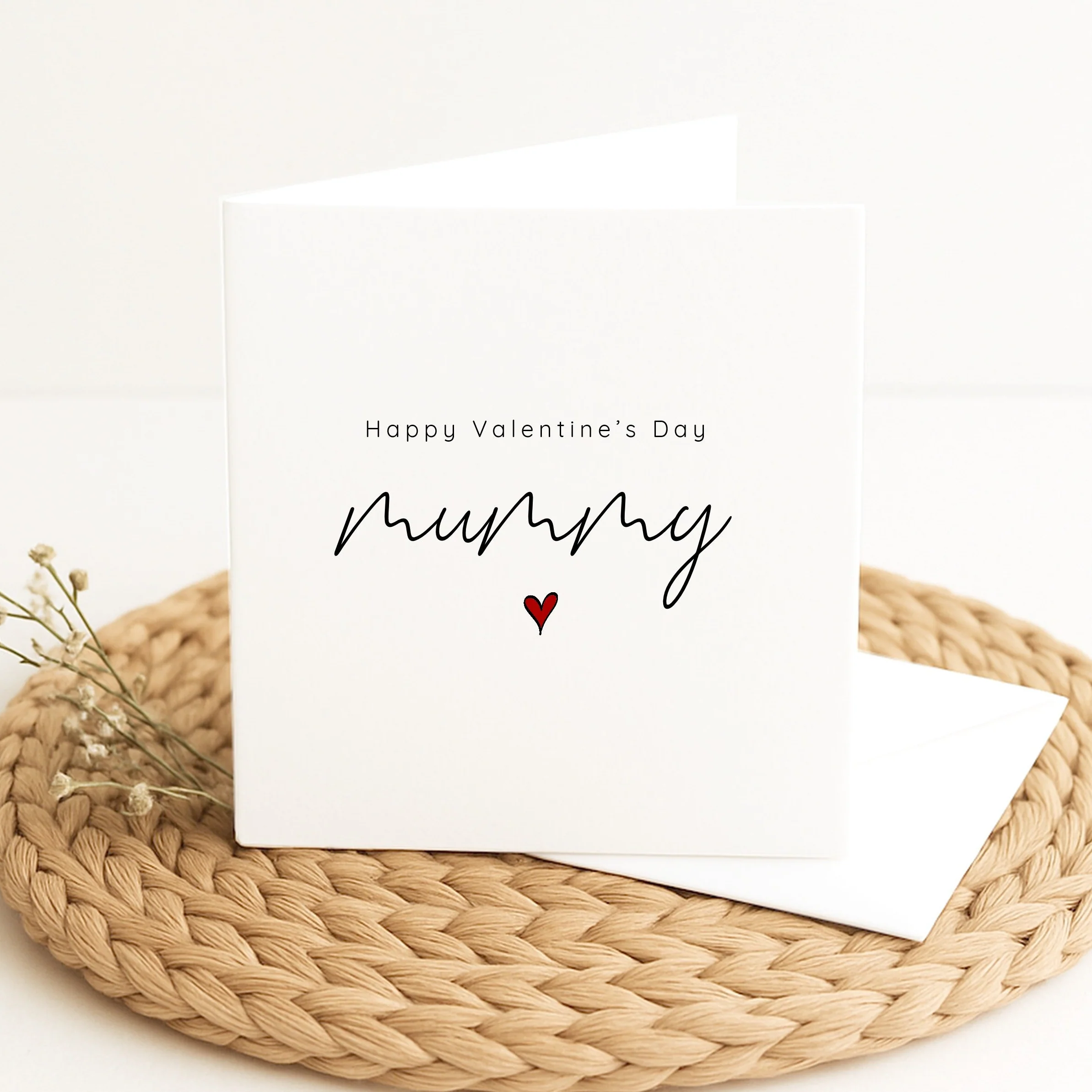 Happy Valentine's Day Mummy Heart Card