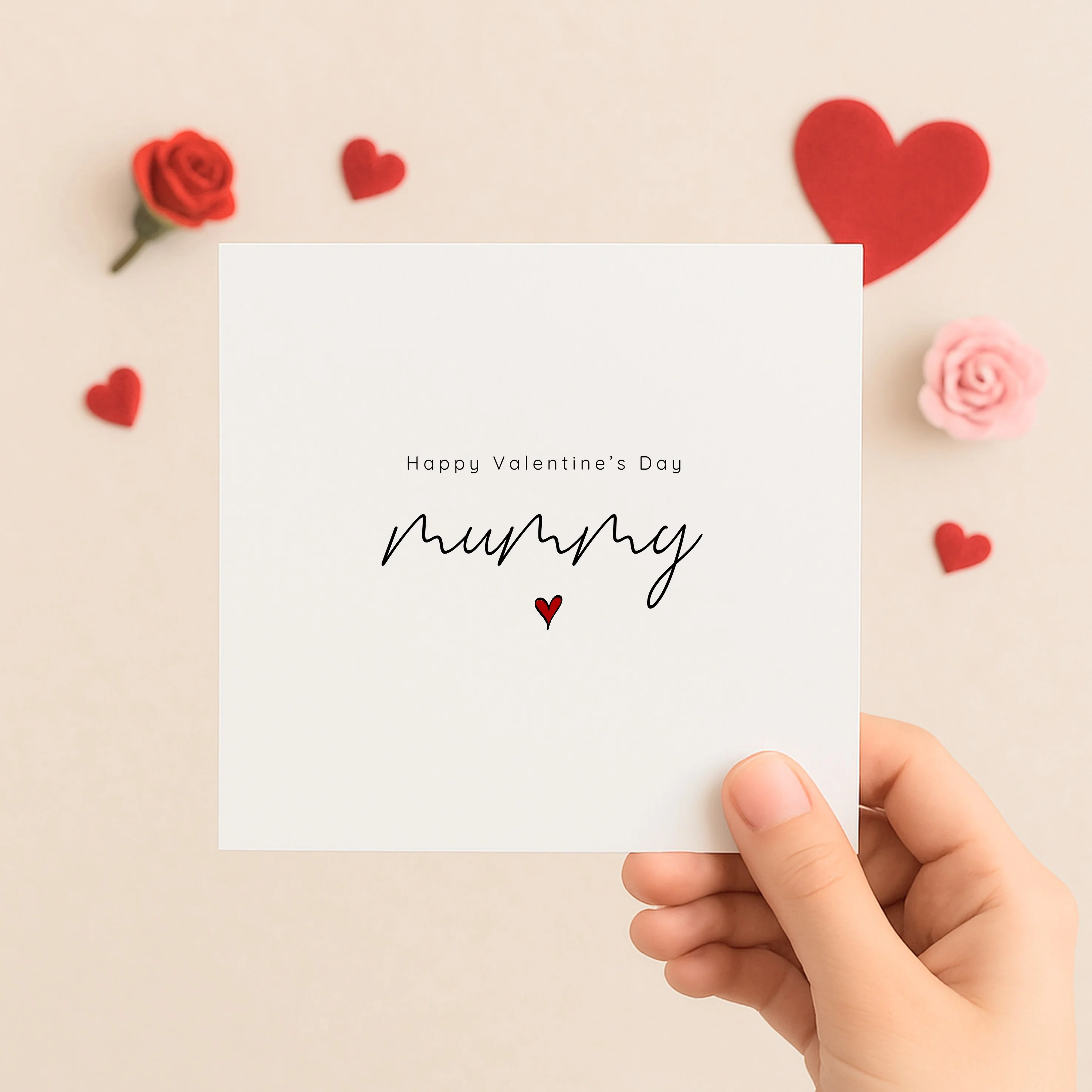 Happy Valentine's Day Mummy Heart Card - Image 7