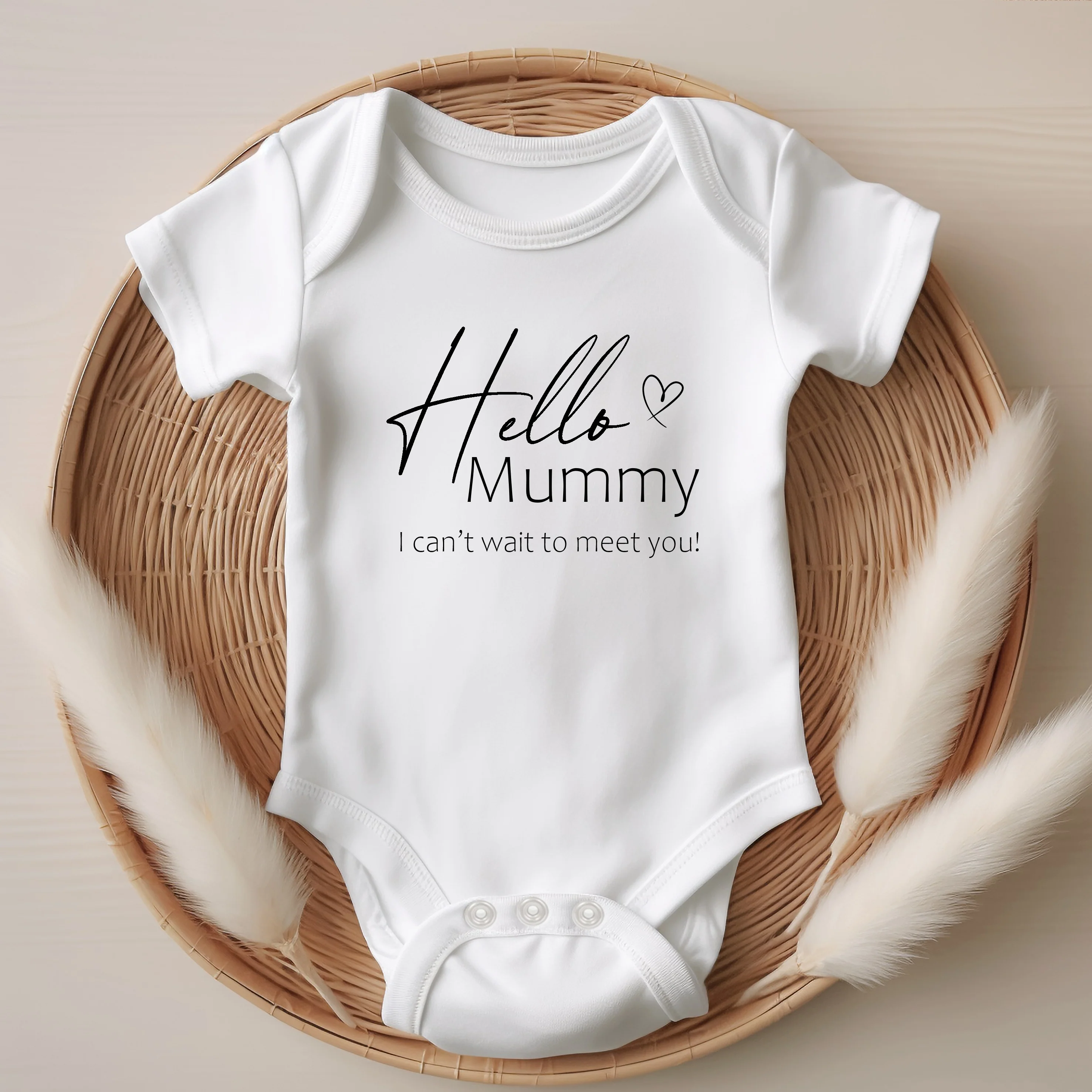 Hello Mummy Baby Announcement Vest