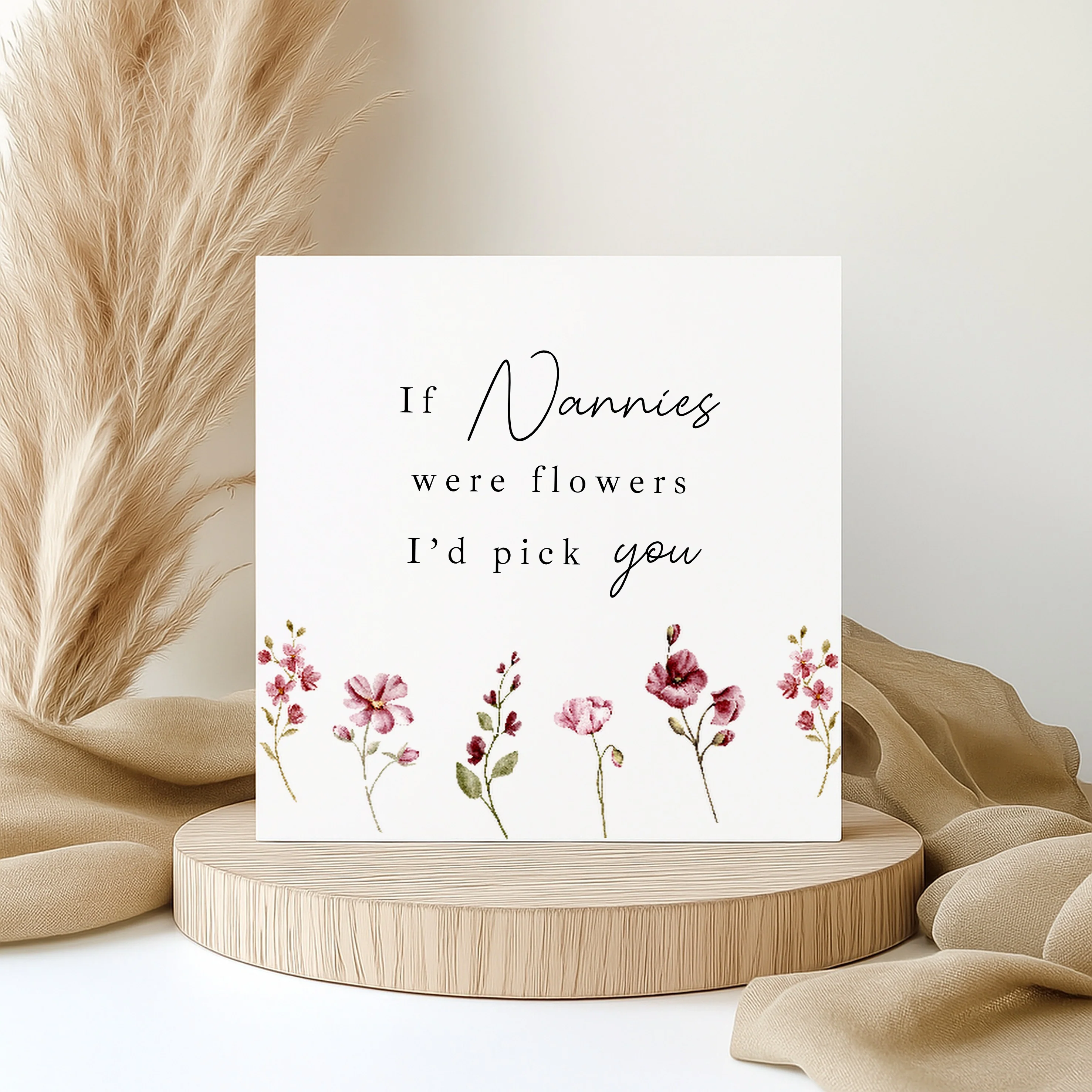 If Nannies Were Flowers I'd Pick You Mother's Day Card - Image 4