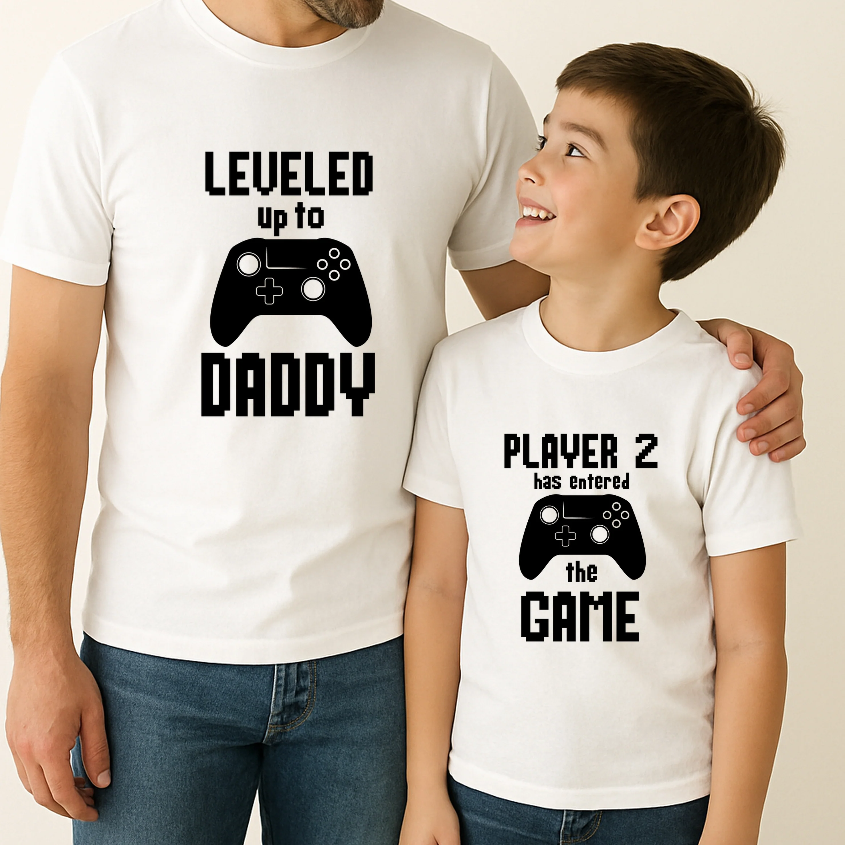 Leveled up to Daddy Gaming Matching Outfits - Image 5