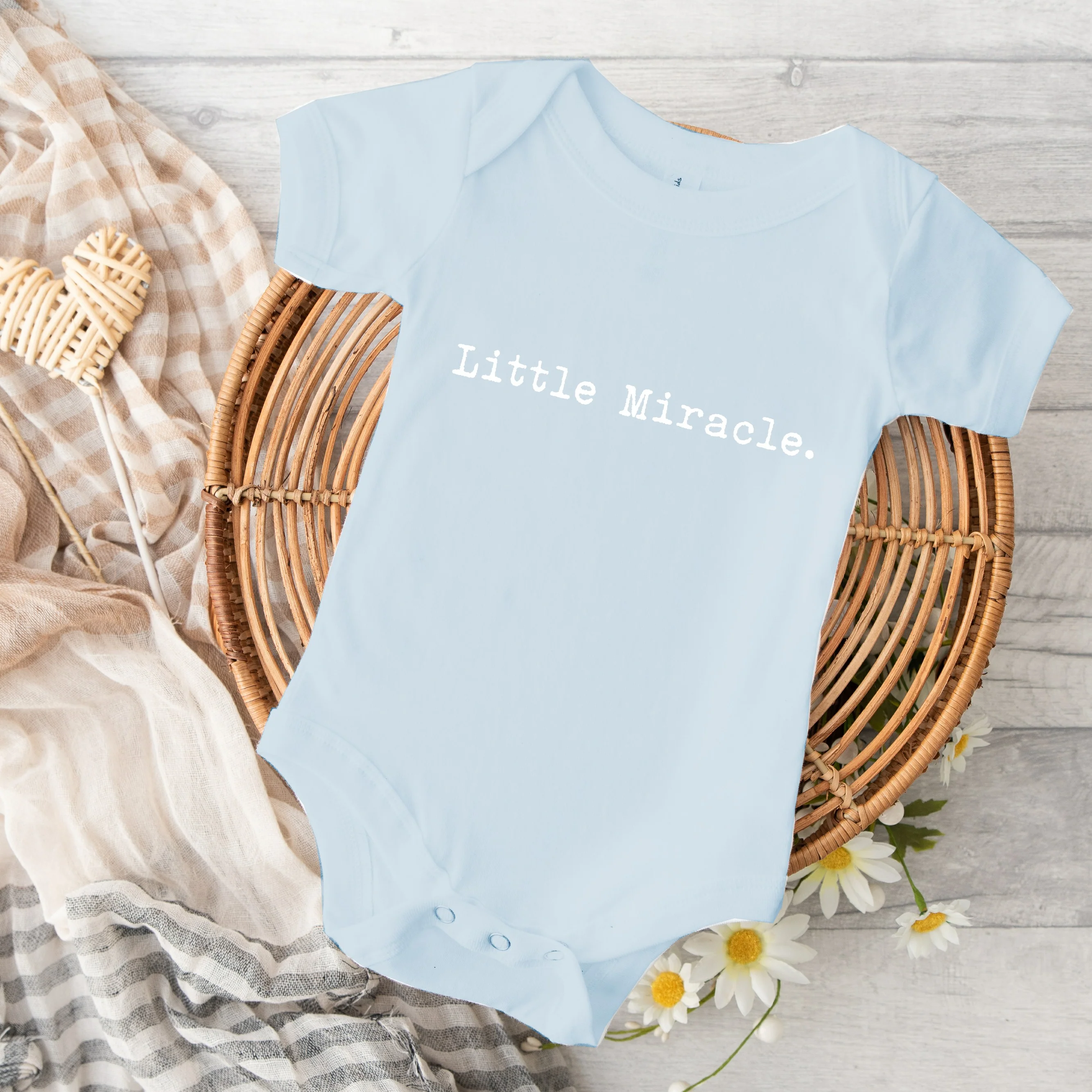 Little Miracle Baby Announcement Vest - Image 4