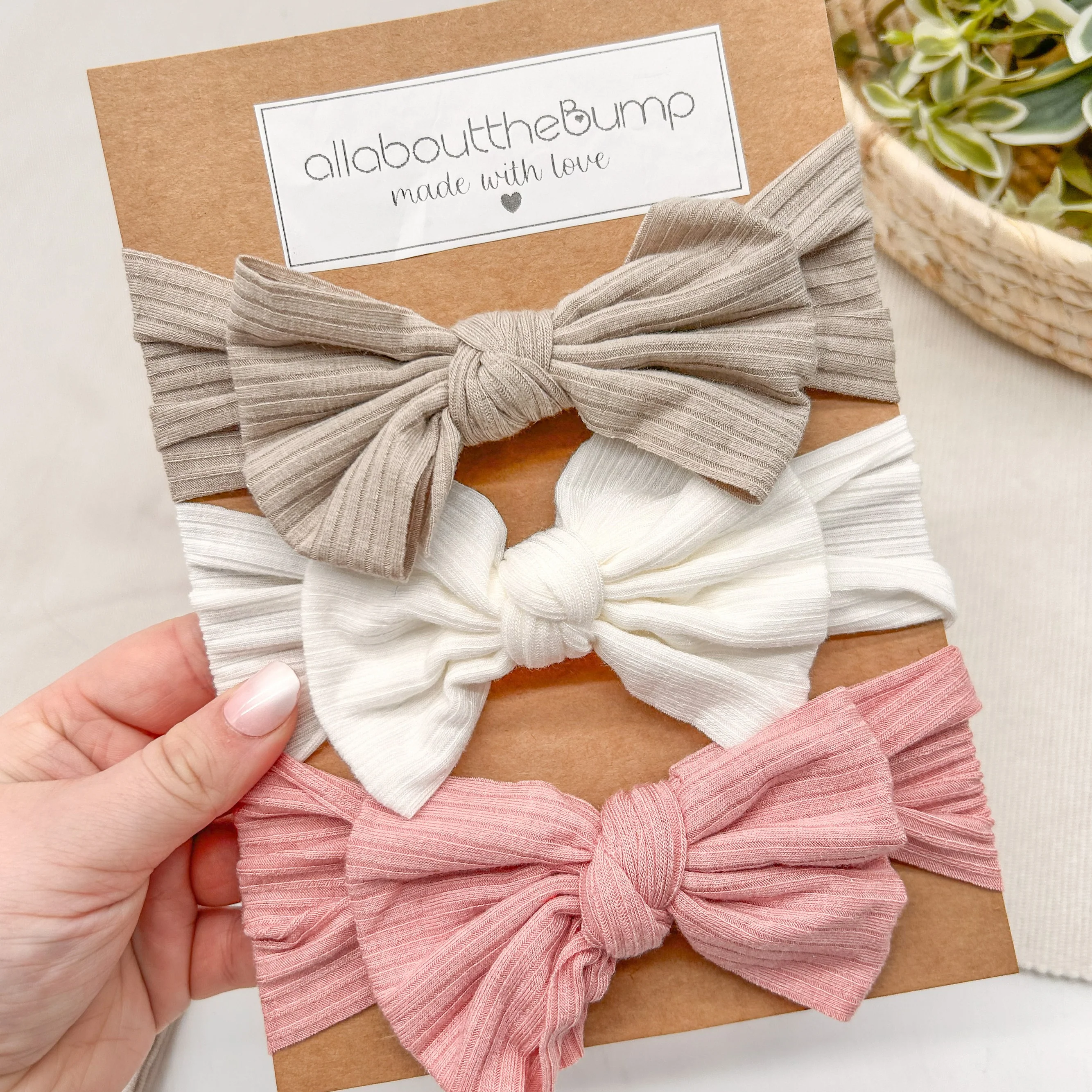 Multi-Pack Three Ribbed Headbands