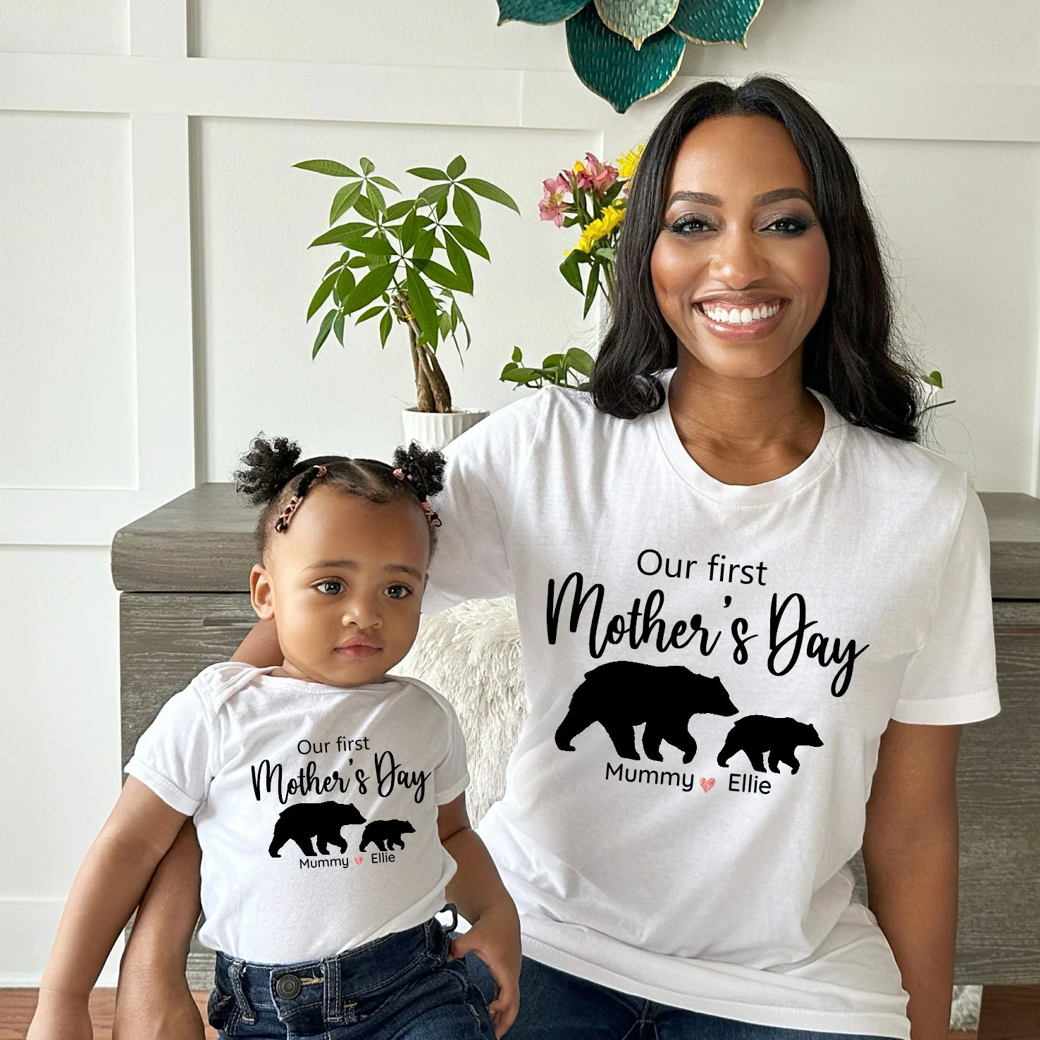 Mum and Mini Mother's Day Bears Matching Outfits - Image 2