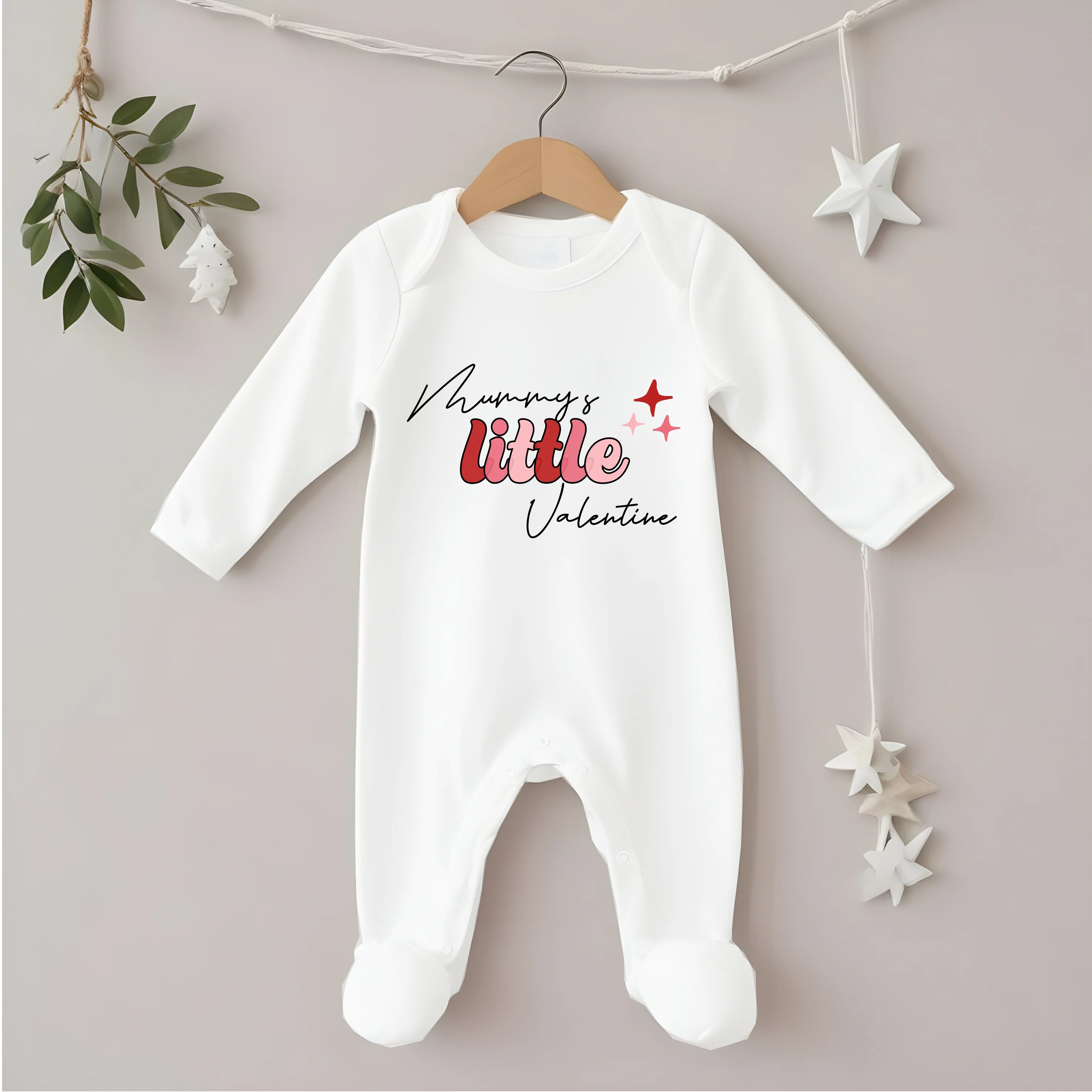 Mummy's Little Valentine Baby Grow or Vest - Image 3