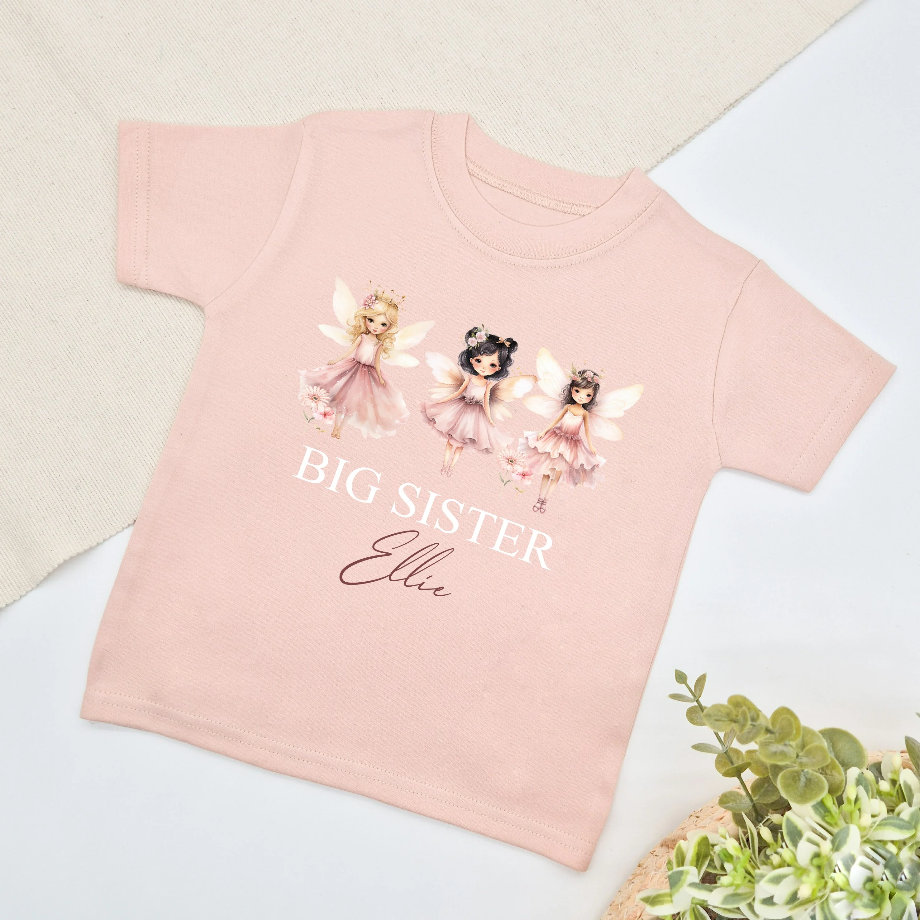 Personalised Big Sister Fairies T-shirt - Image 2