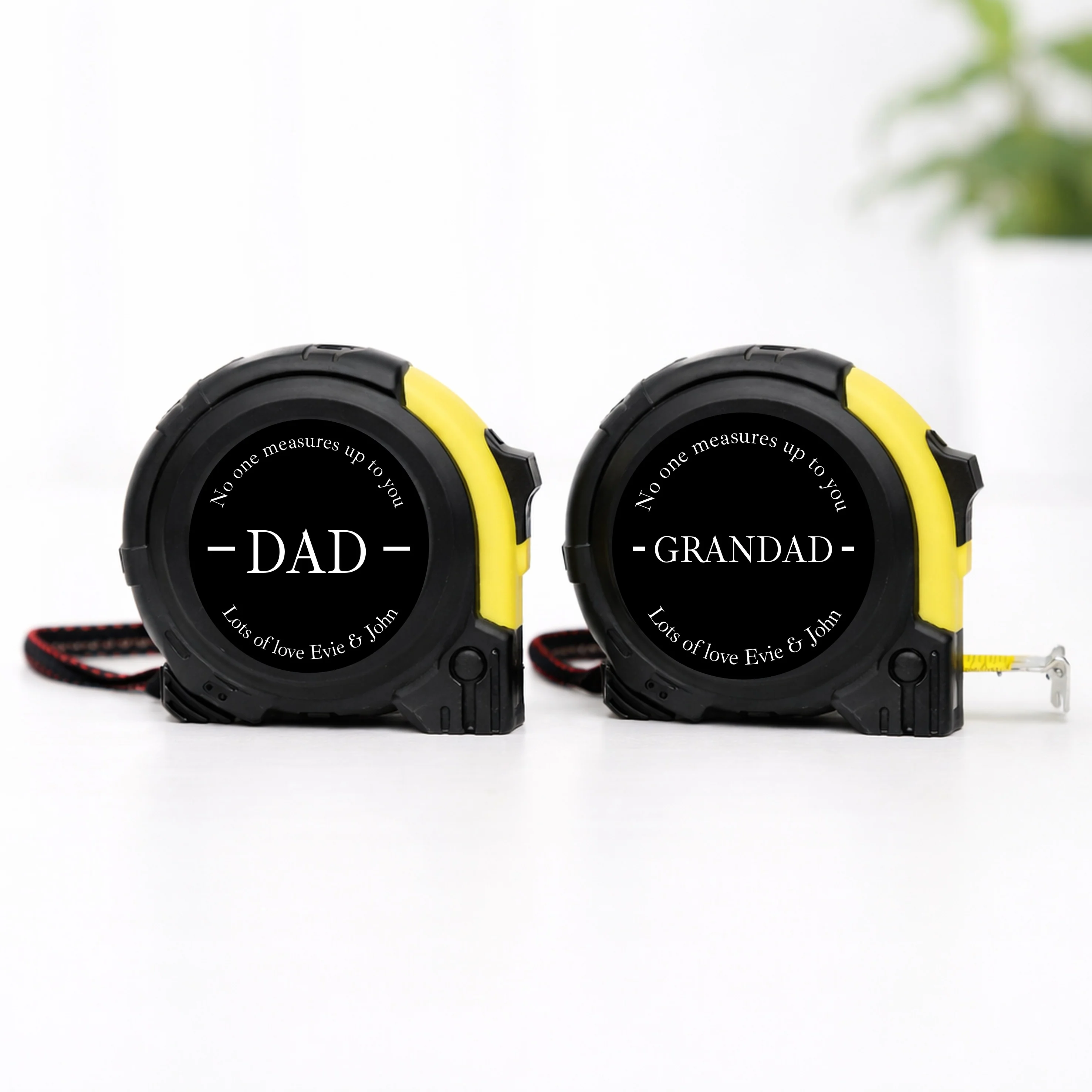 Personalised Black No One Measures Up To You Tape Measure