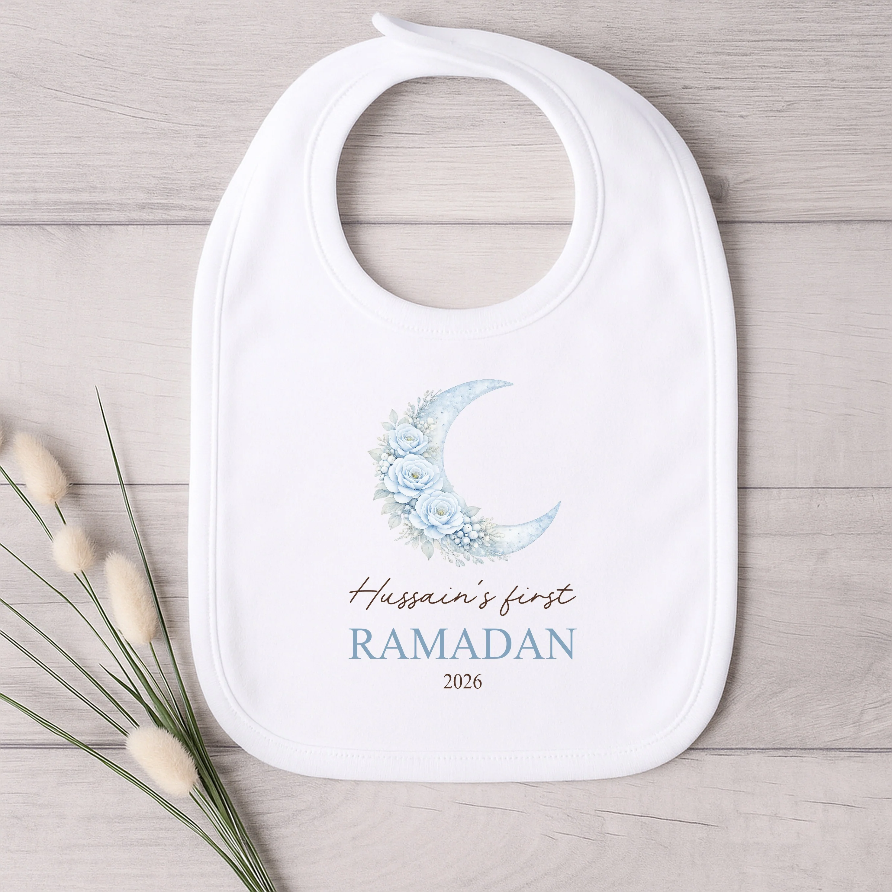 Personalised Blue Moon My First Ramadan Baby Grow, Vest or Bib - Image 4