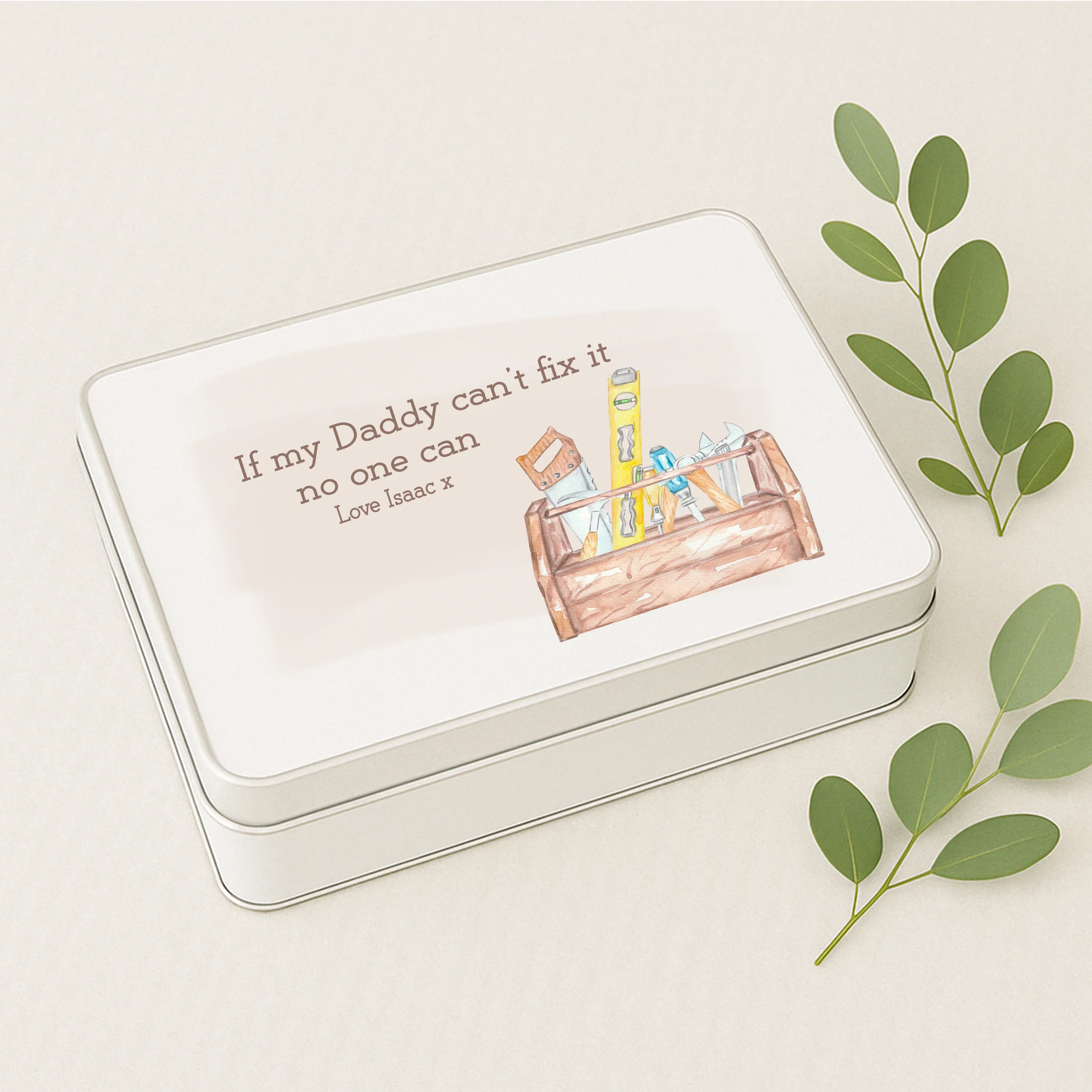 Personalised Dad Can Fix It Tin
