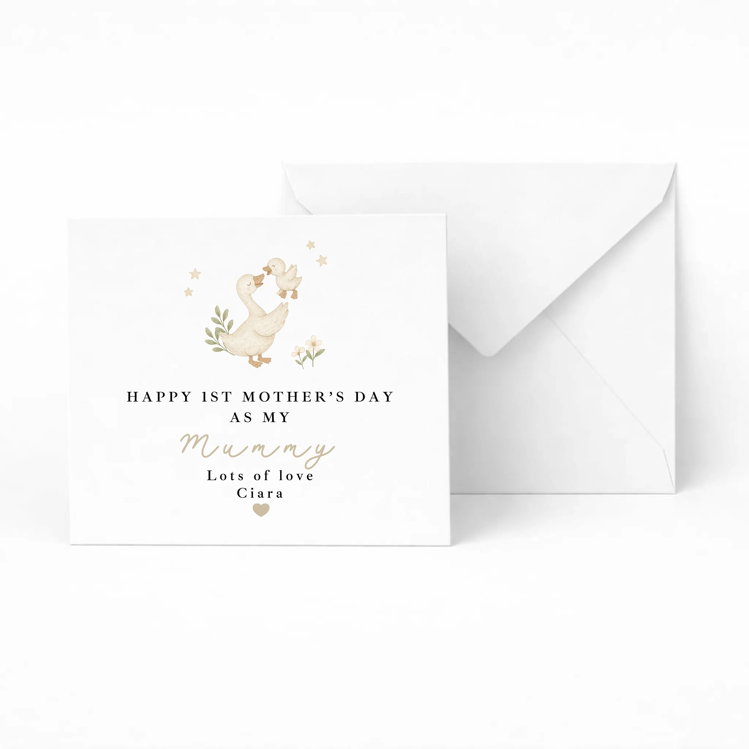 Personalised Ducks Happy First Mother's Day Card - Image 5
