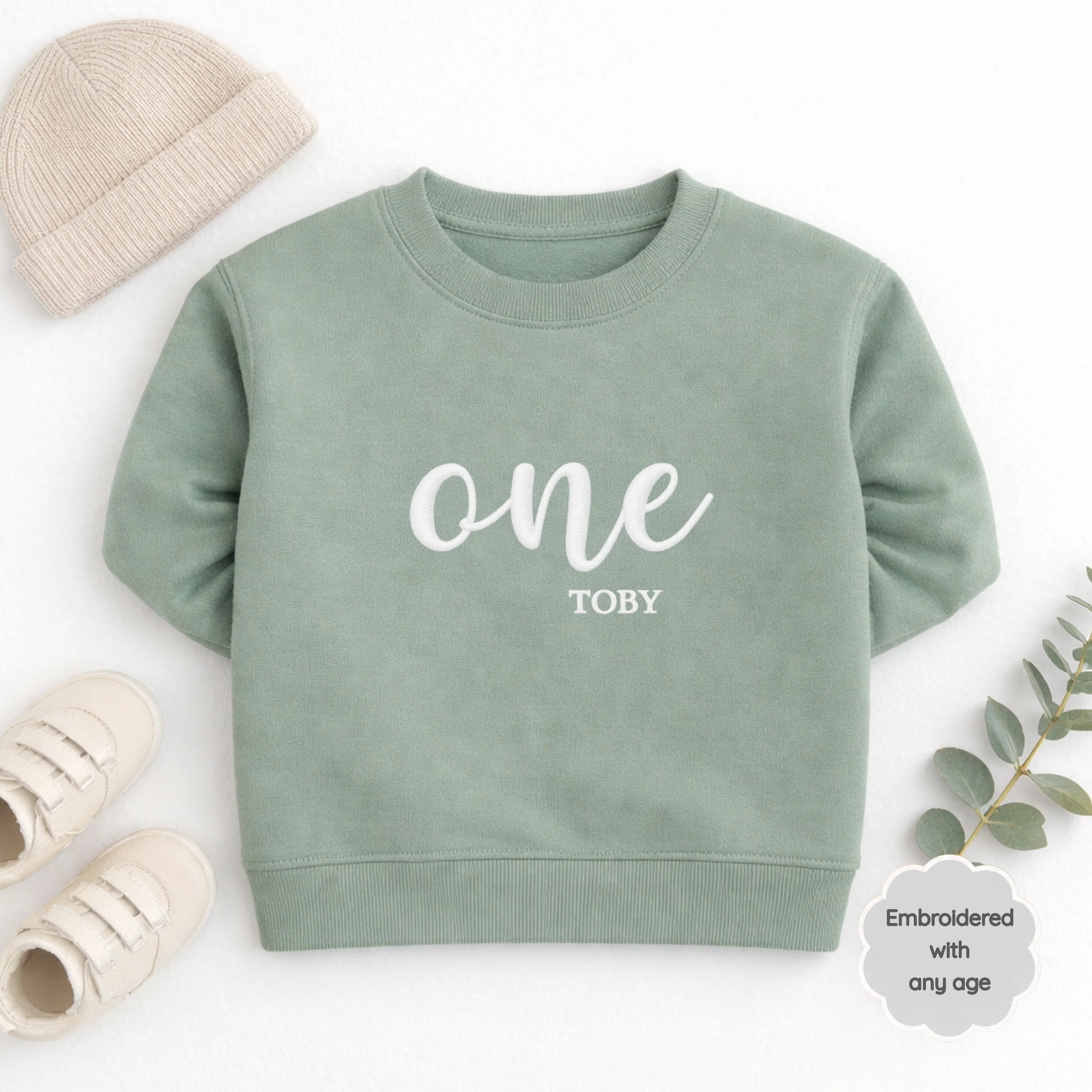 Personalised Embroidered Any Age Birthday Jumper - Image 2