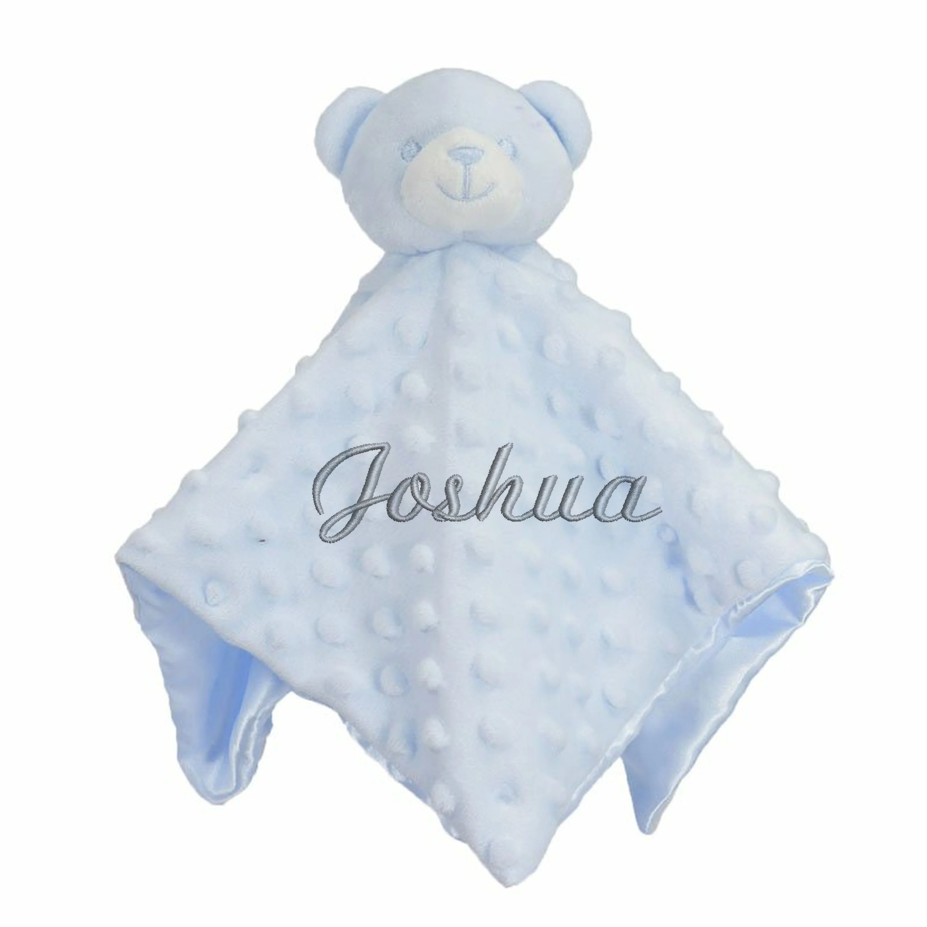 Personalised Boys Embroidered Blue Blanket, Comforter or Gift Set - Image 3
