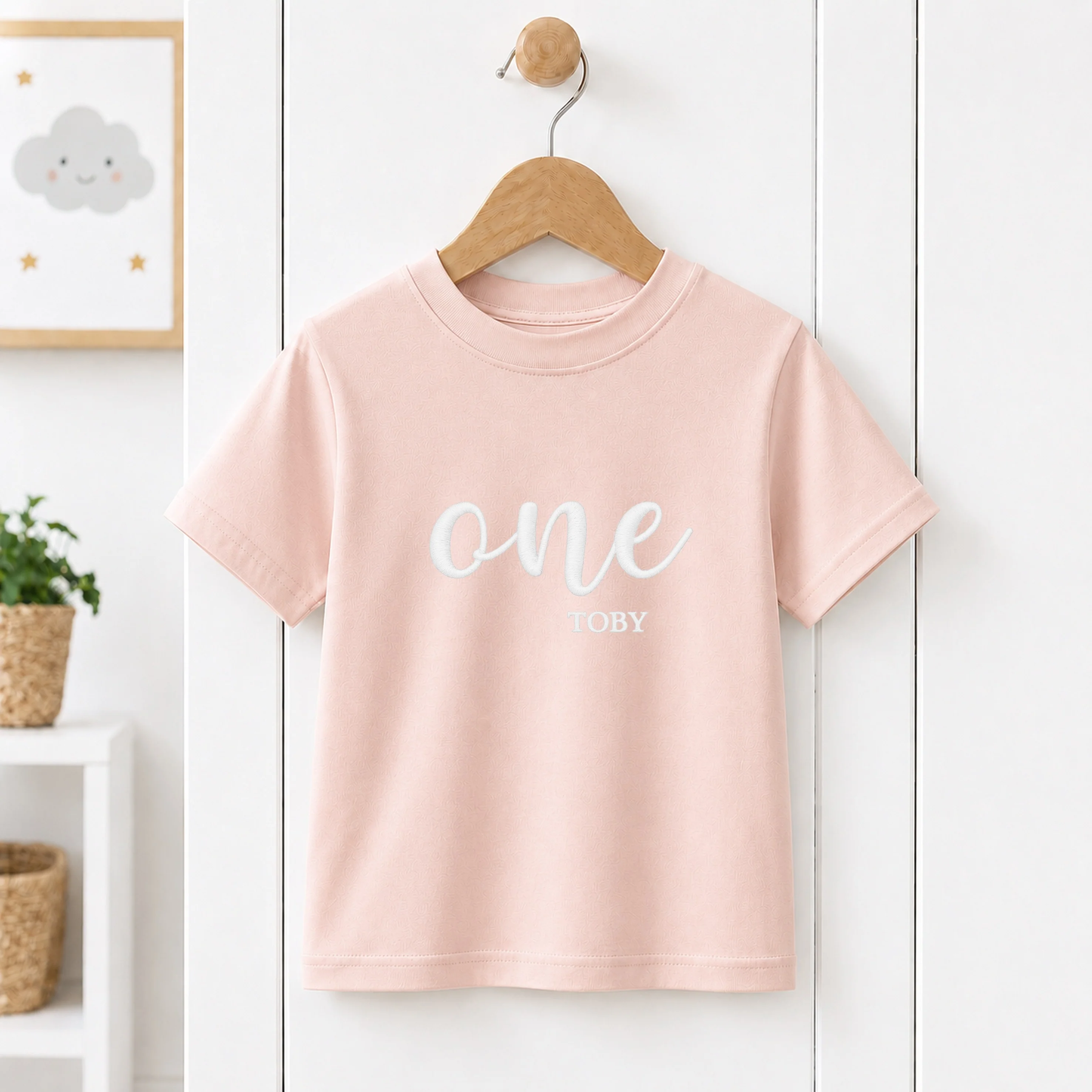 Personalised Embroidered First Birthday T-Shirt - Image 4