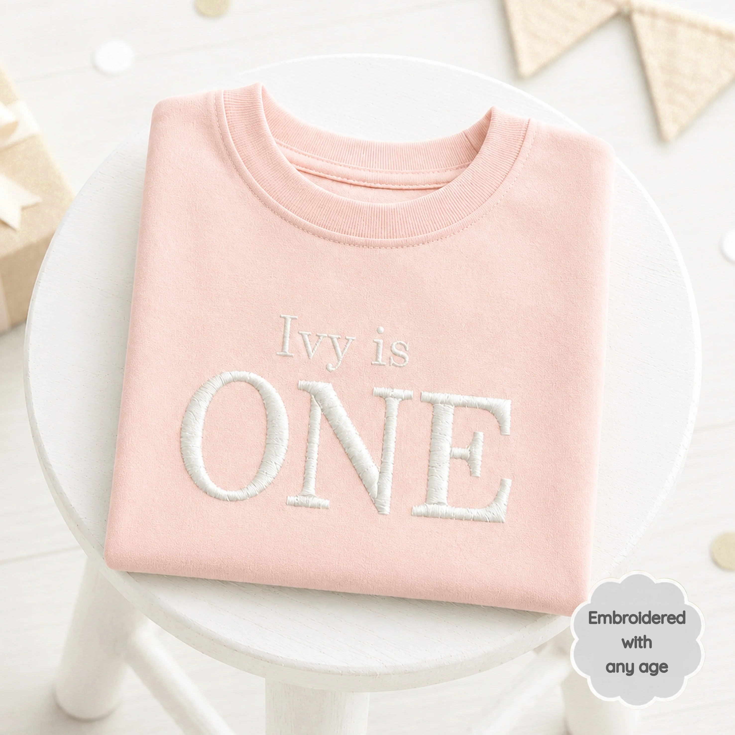 Personalised Embroidered I Am Any Age Birthday T-Shirt - Image 2