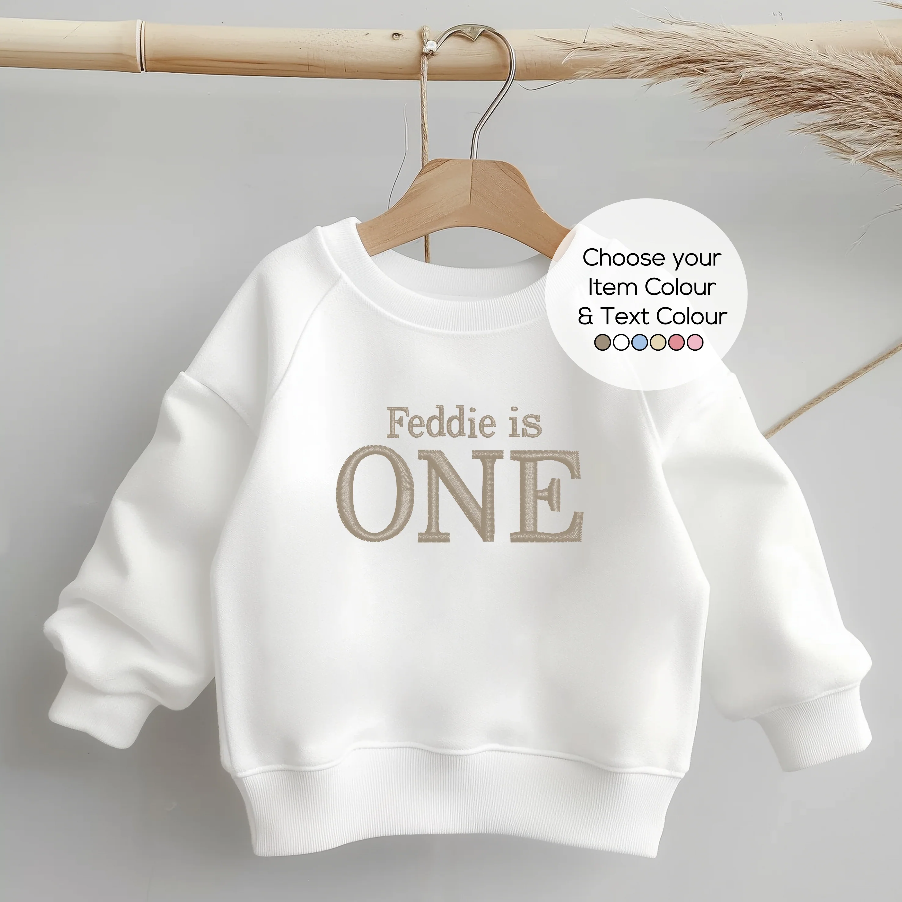 Personalised Embroidered I am Birthday Sweatshirt - Image 3