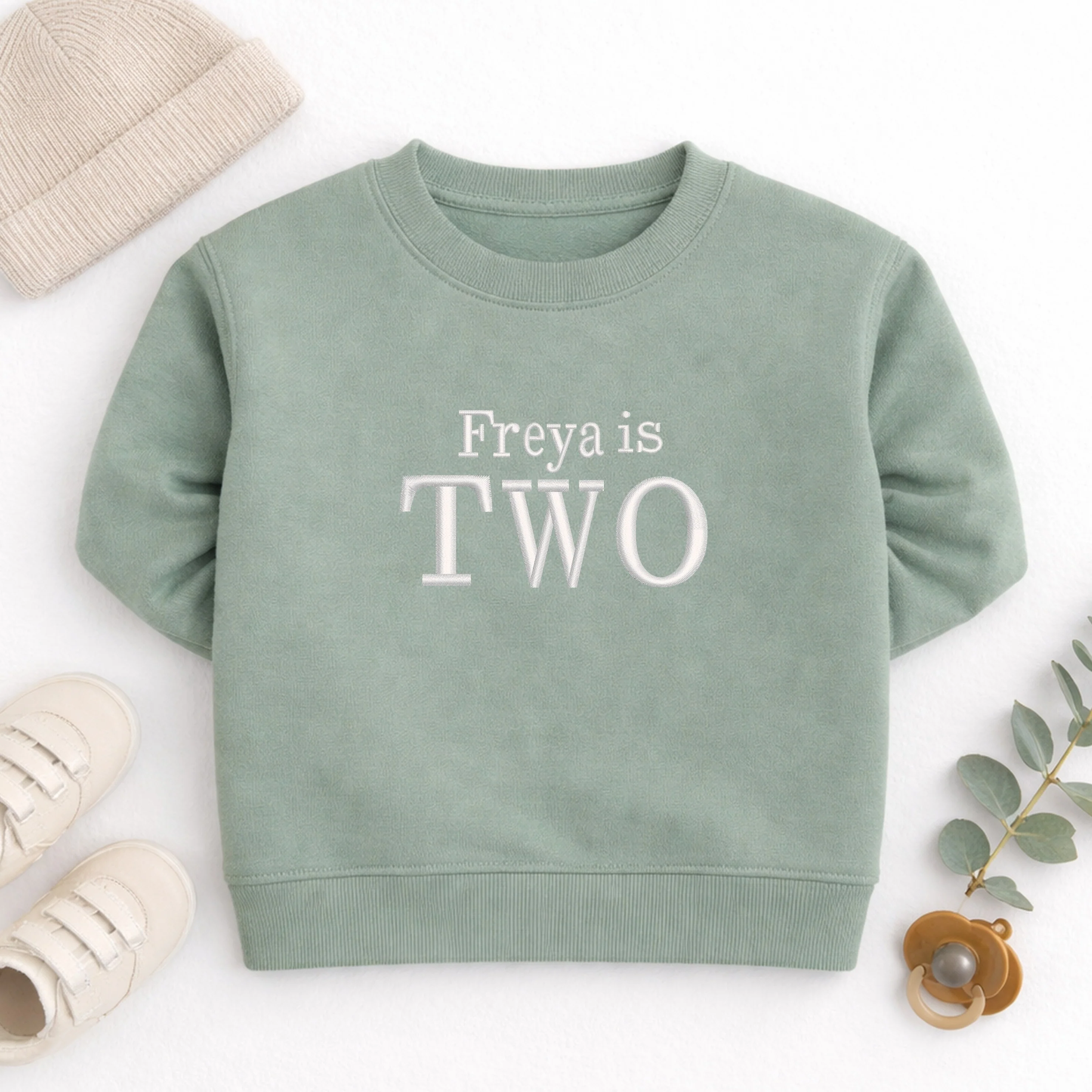 Personalised Embroidered I am Birthday Sweatshirt - Image 4