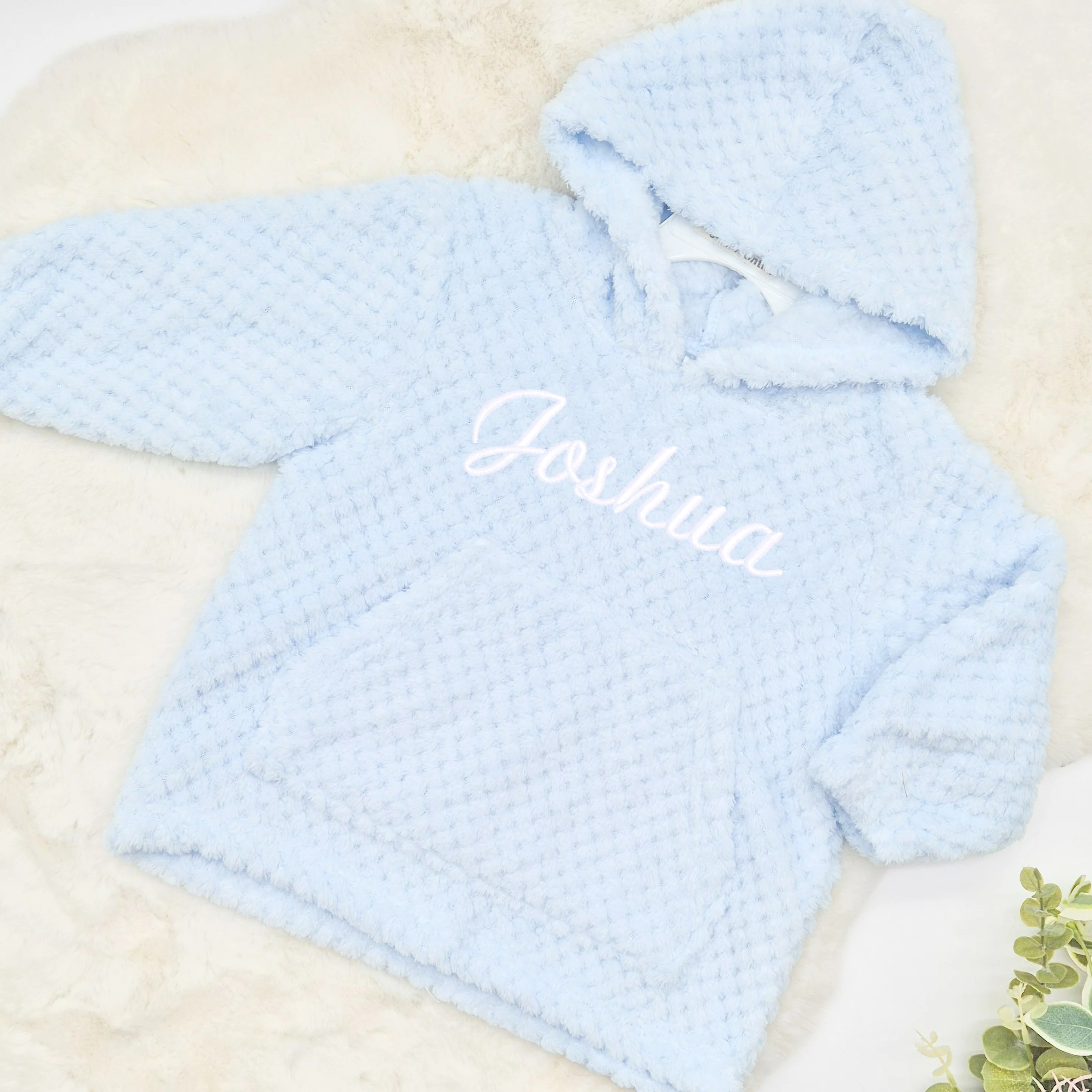Personalised Embroidered Toddler Hooded Blanket - Image 5