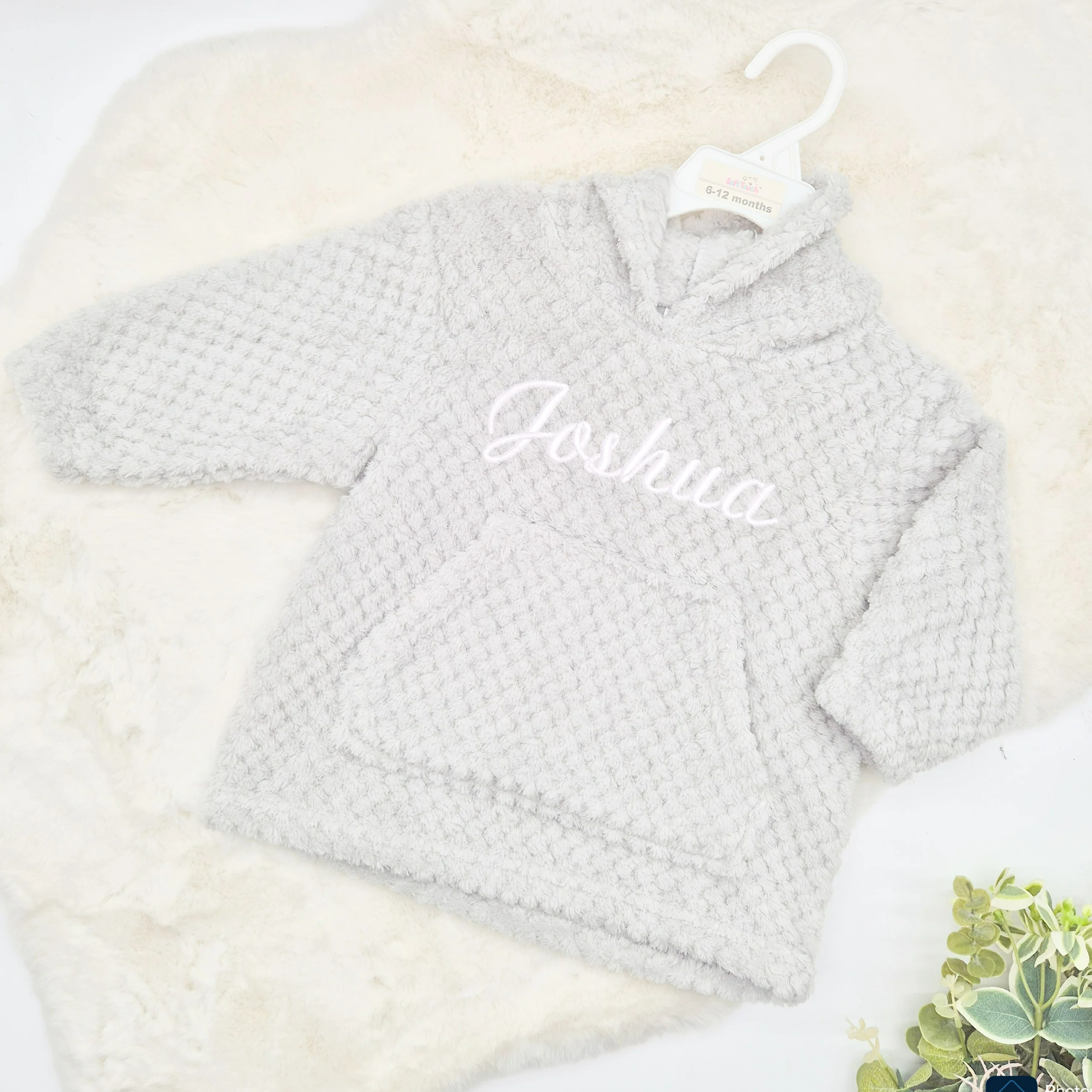 Personalised Embroidered Toddler Hooded Blanket - Image 6