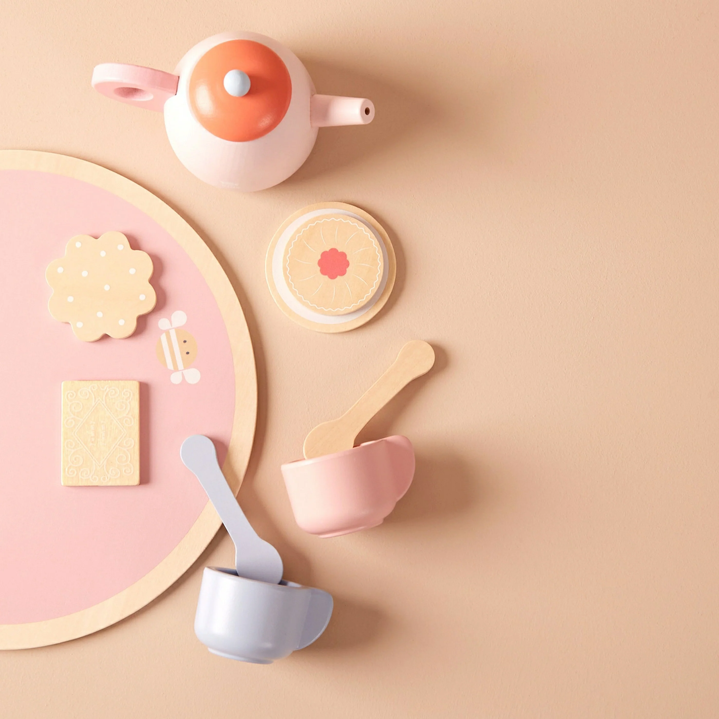 Personalised Engraved Wooden Tea Set Toy - Image 4