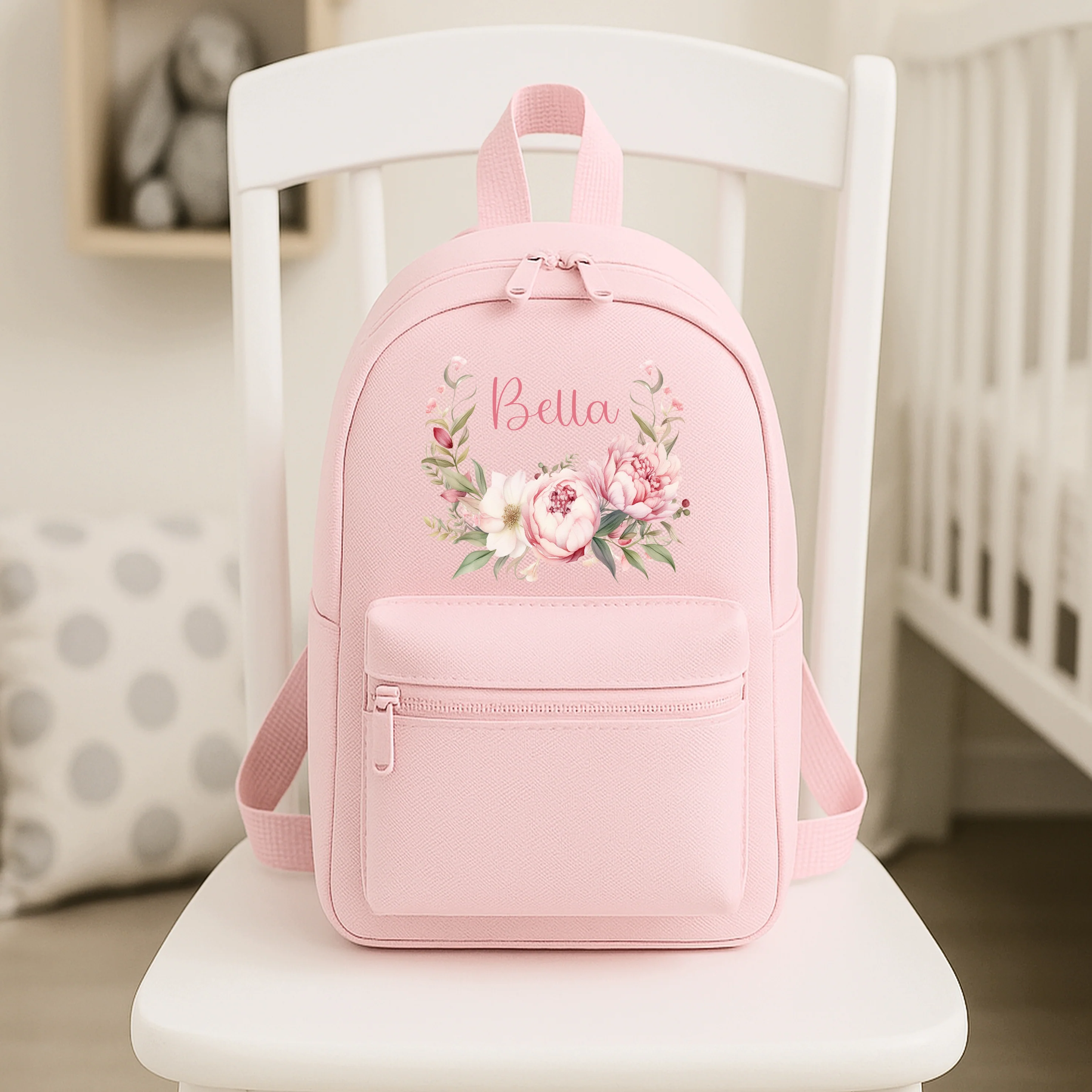 Personalised Floral Wreath Backpack - Image 3
