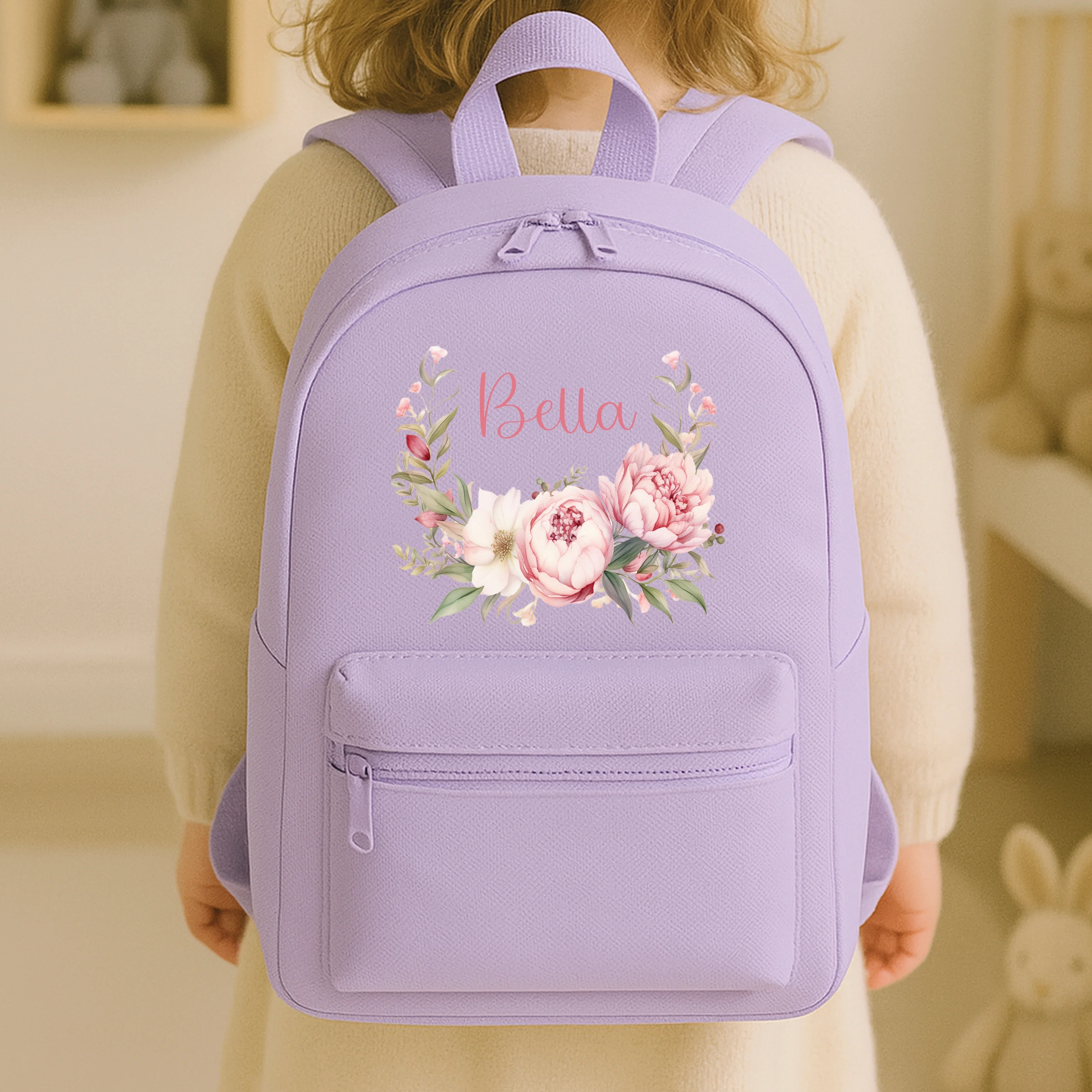 Personalised Floral Wreath Backpack - Image 4