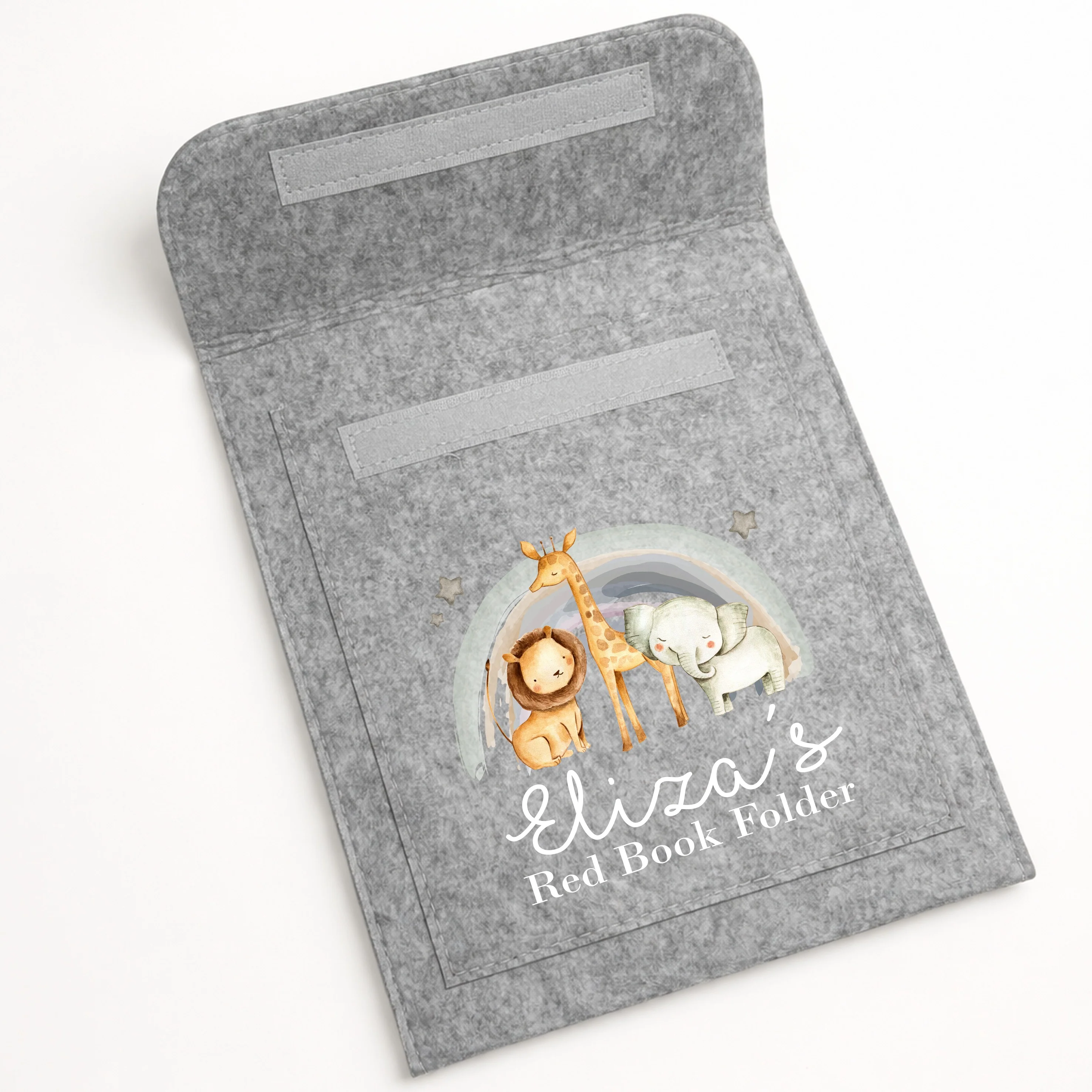 Personalised Jungle Rainbow Red Book Cover - Image 2