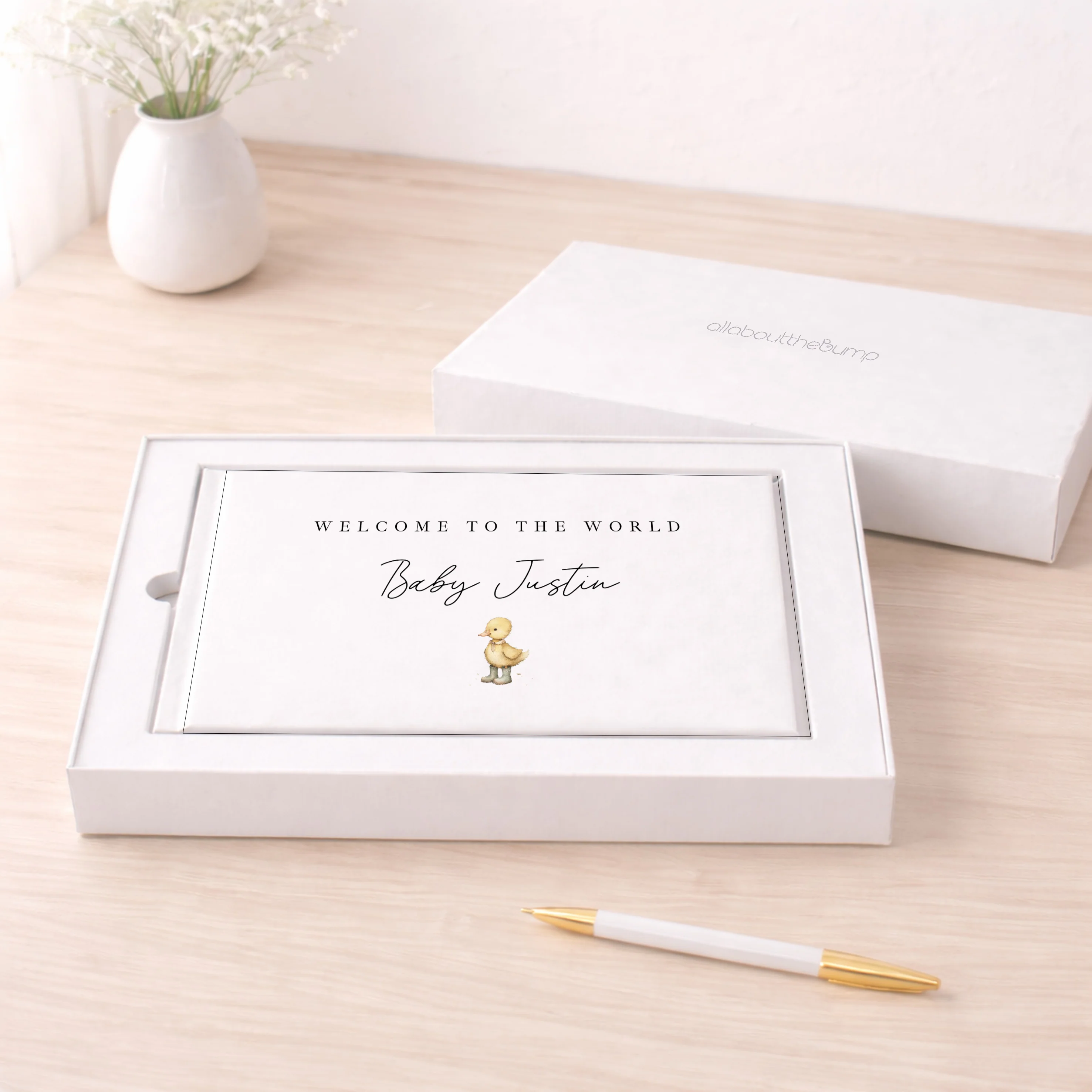 Personalised Little Duckling Baby Shower Guest Book - Image 3