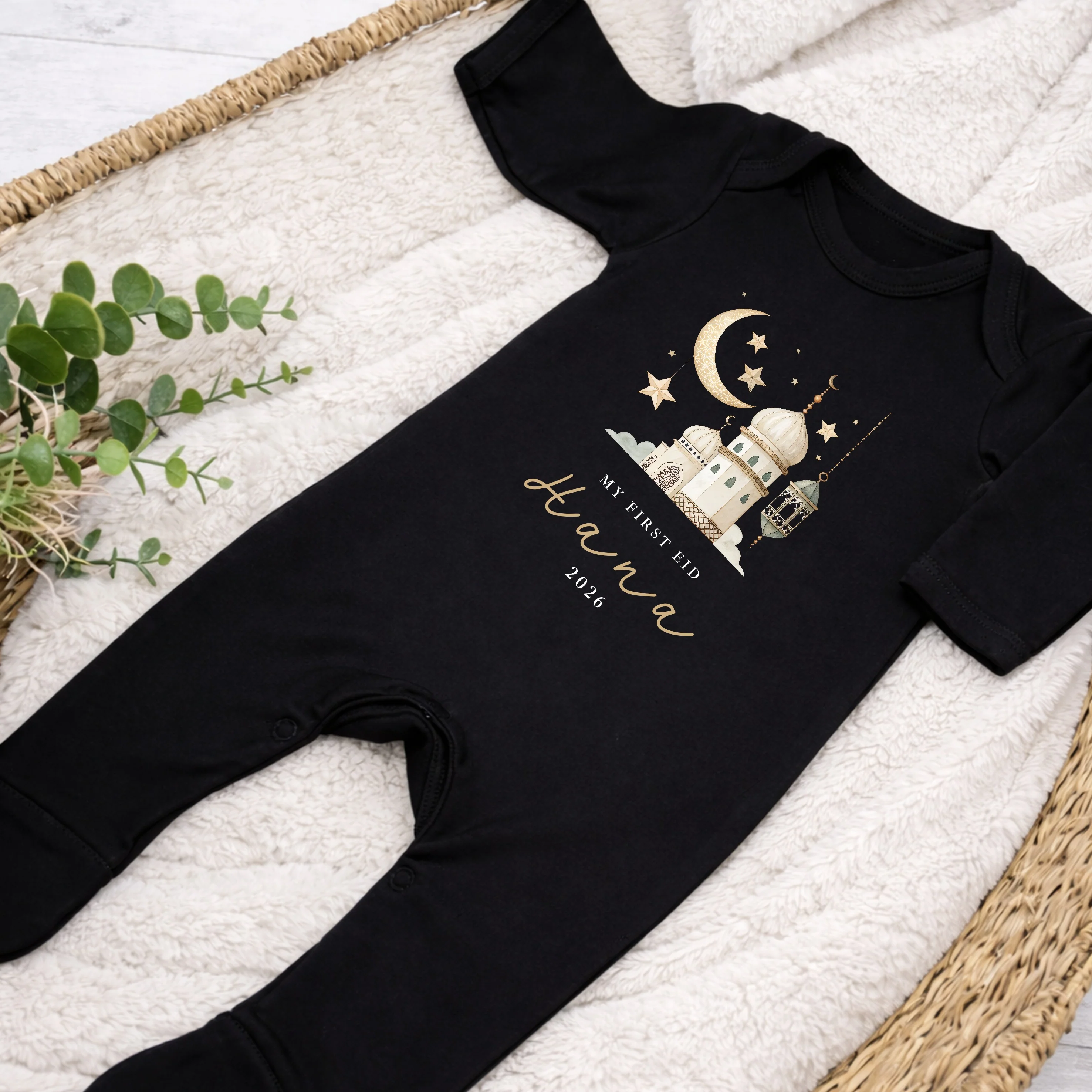 Personalised My First Eid Baby Grow, Vest or Bib - Image 2