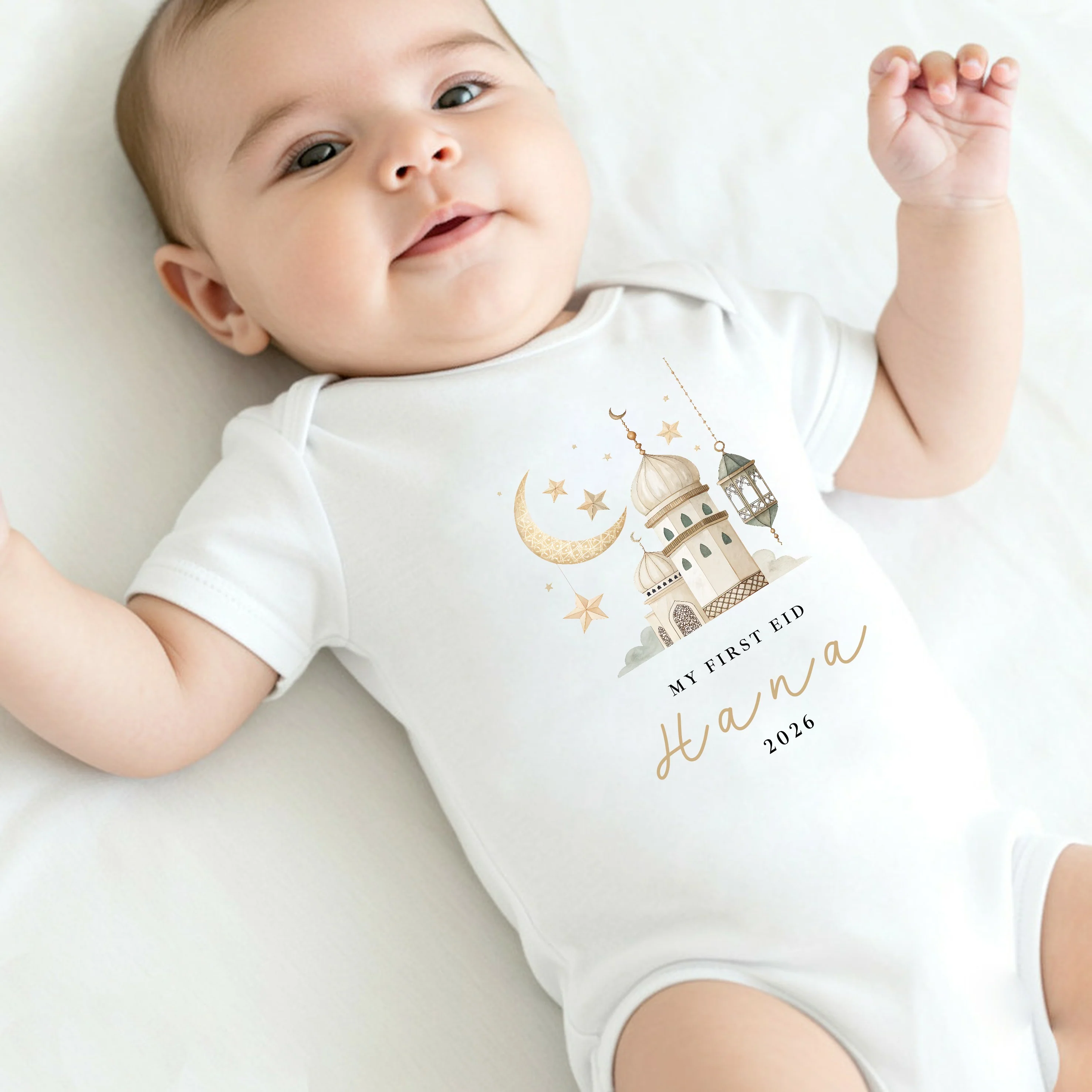 Personalised My First Eid Baby Grow, Vest or Bib - Image 4
