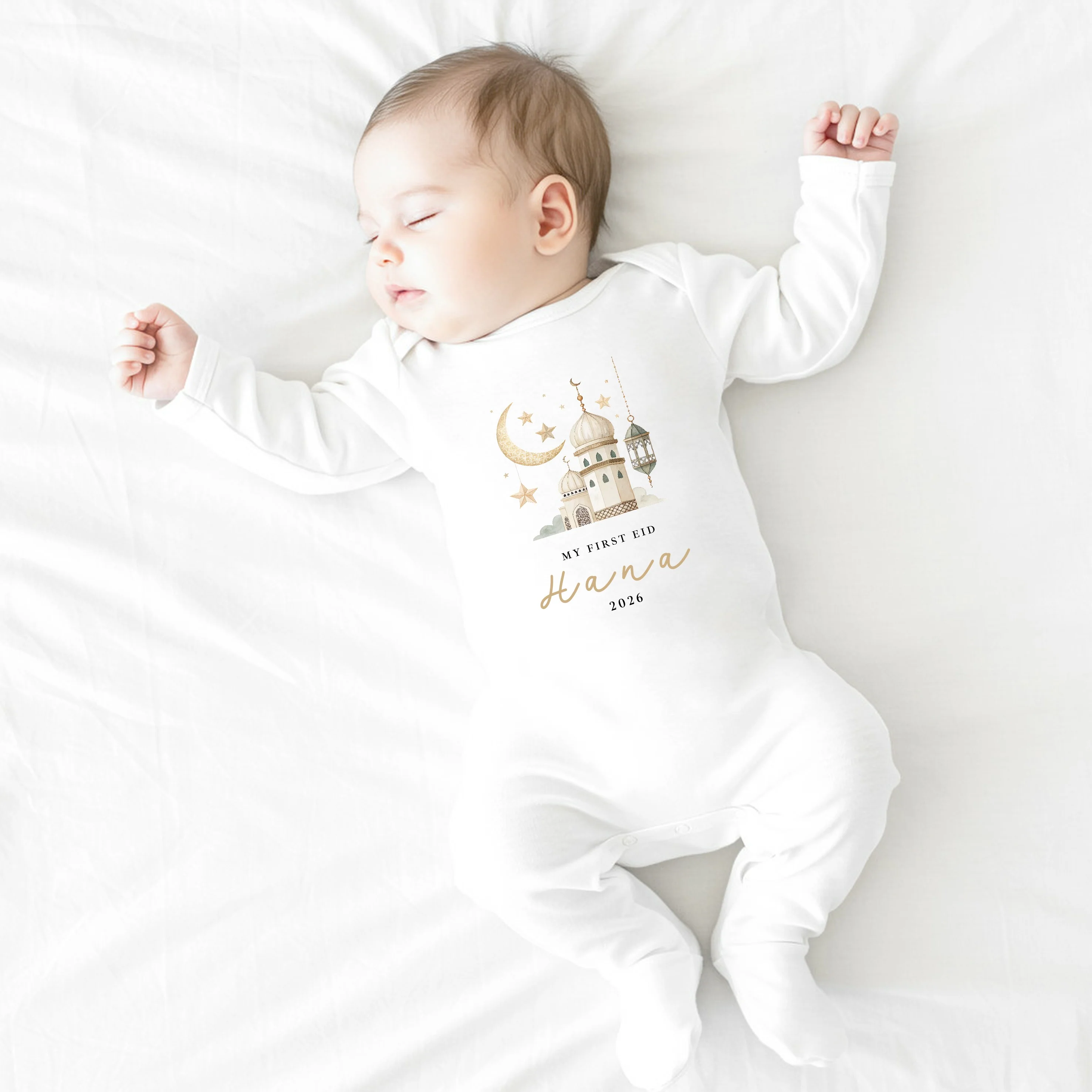 Personalised My First Eid Baby Grow, Vest or Bib - Image 5