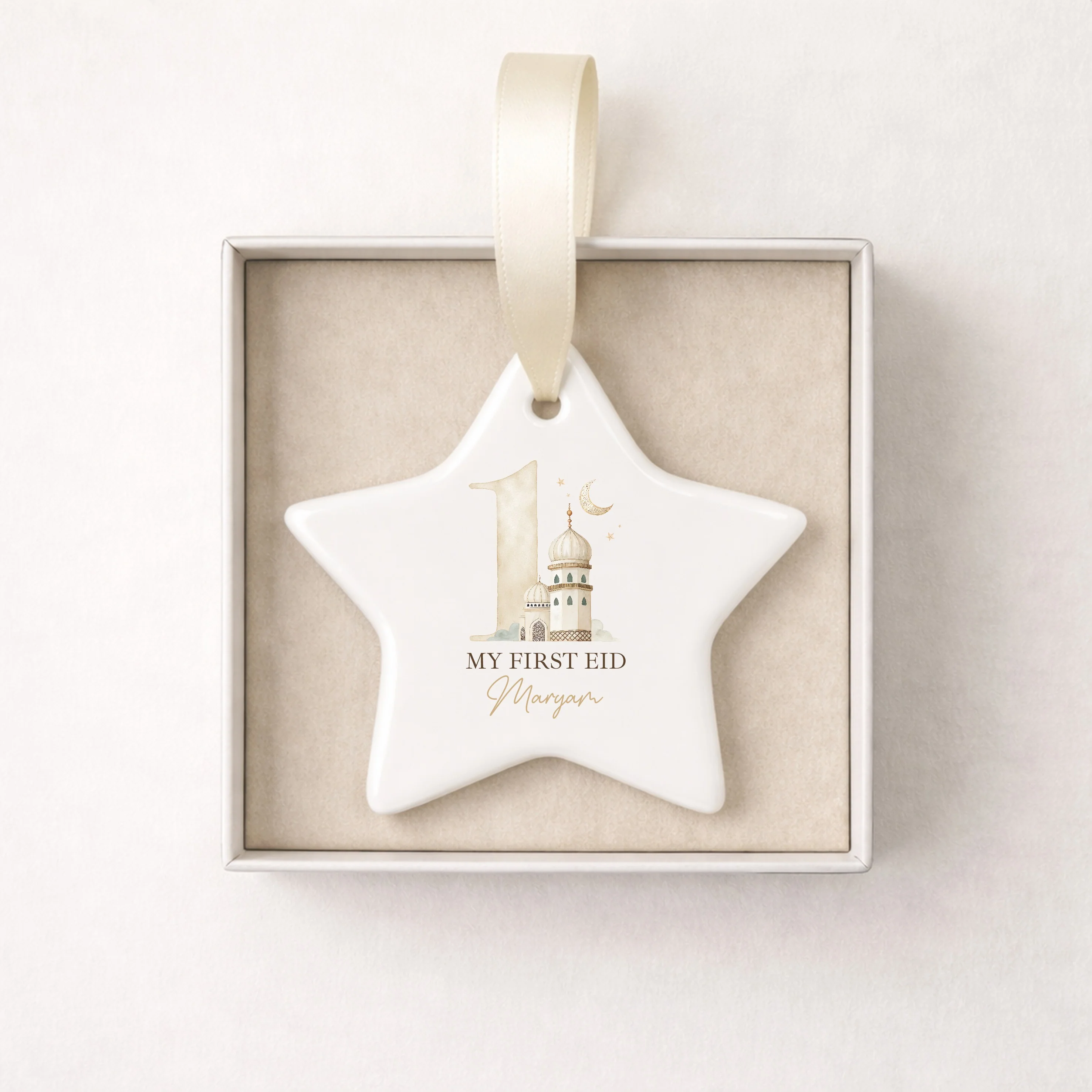 Personalised My First Eid Ceramic Ornament - Image 2