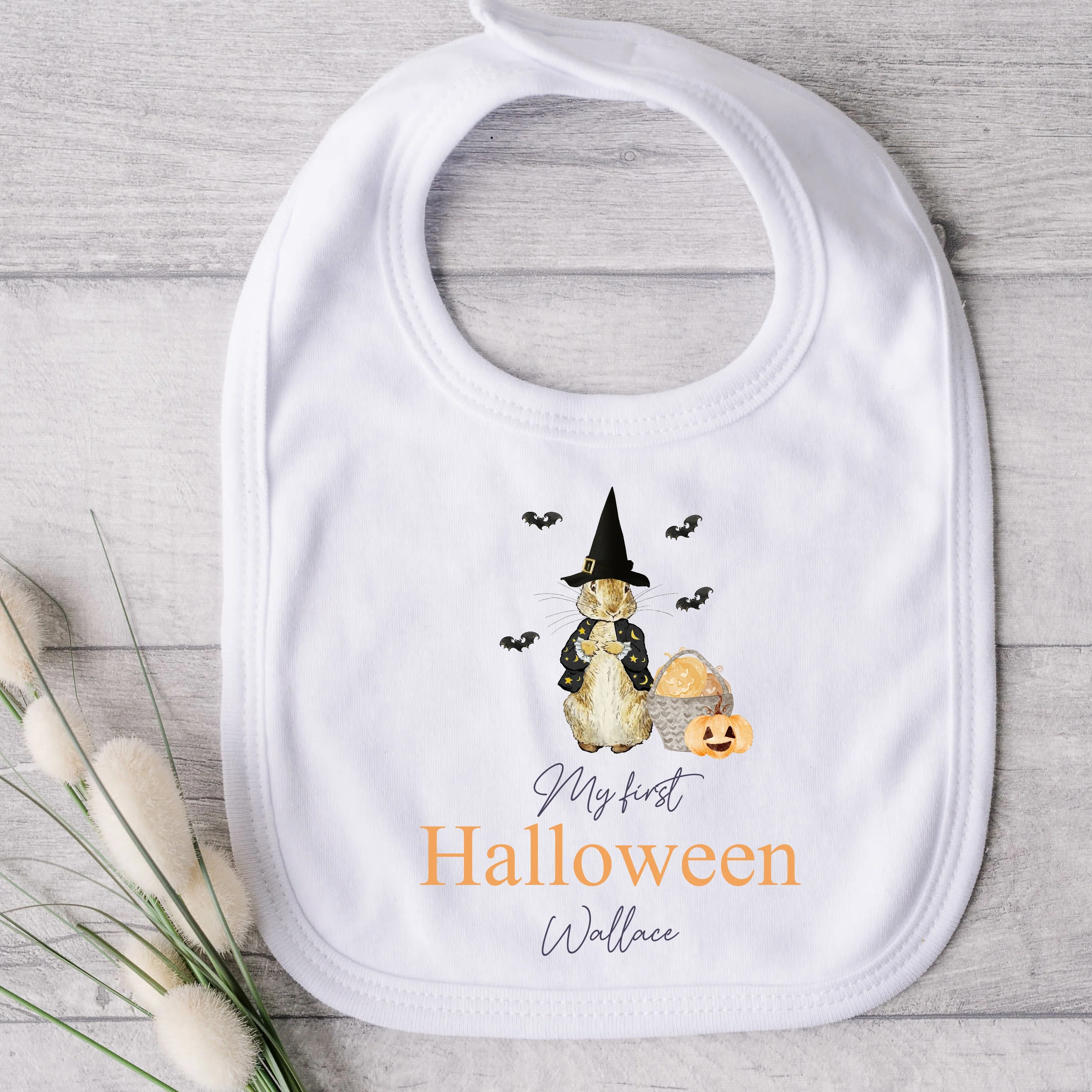 Personalised My First Halloween Rabbit Babygrow/Vest/Bib - Image 3