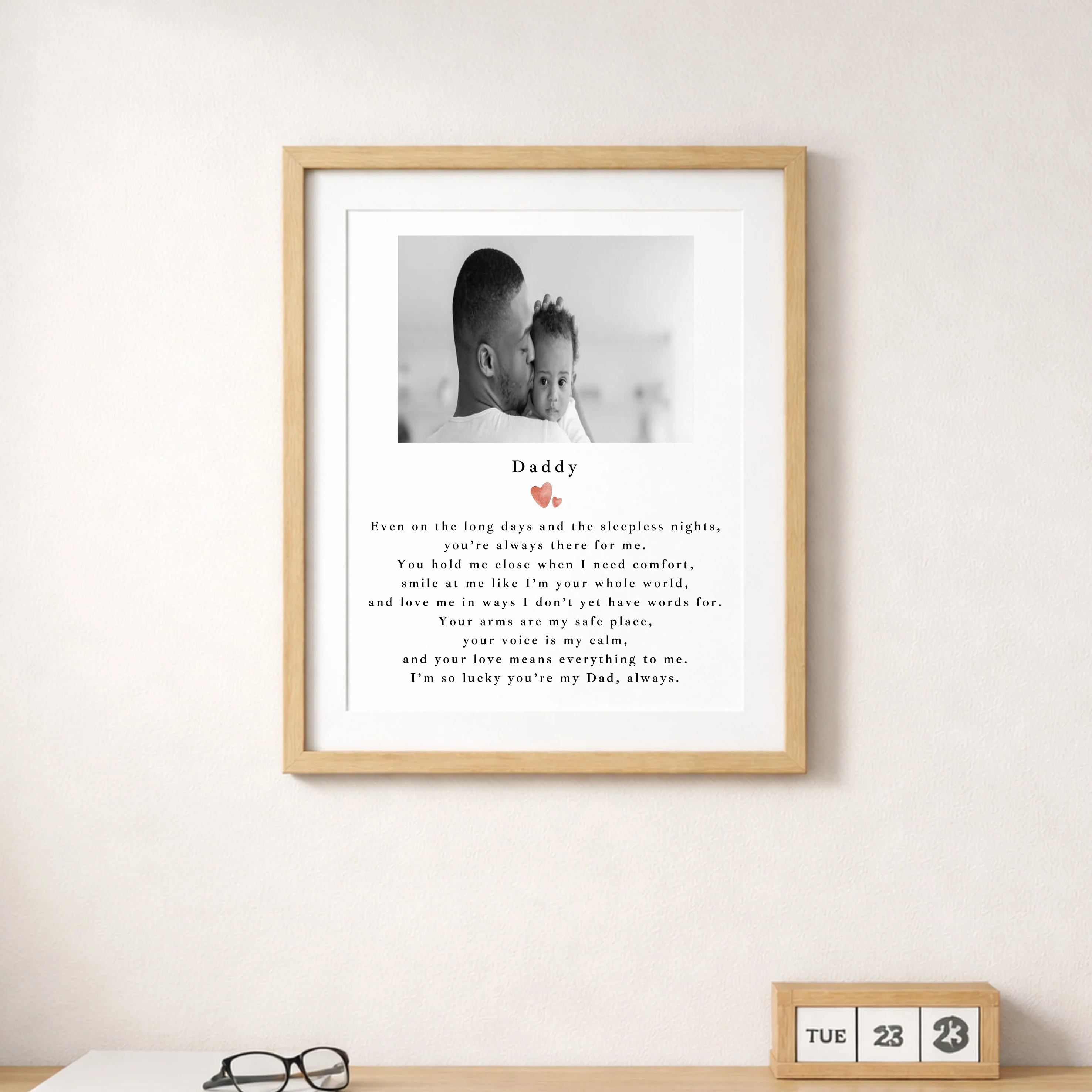 Personalised Photo Daddy Poem Poster - Image 3