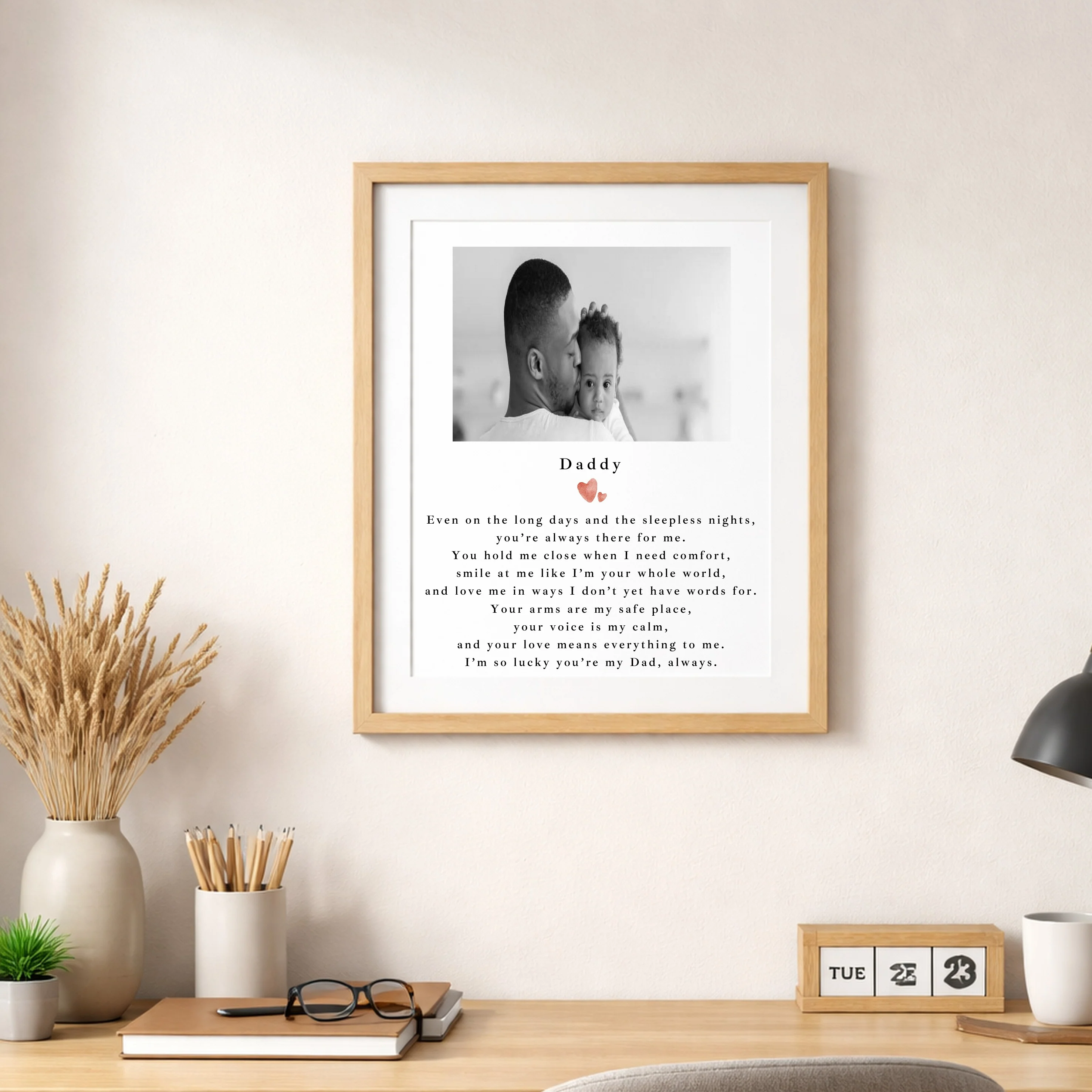 Personalised Photo Daddy Poem Poster - Image 4
