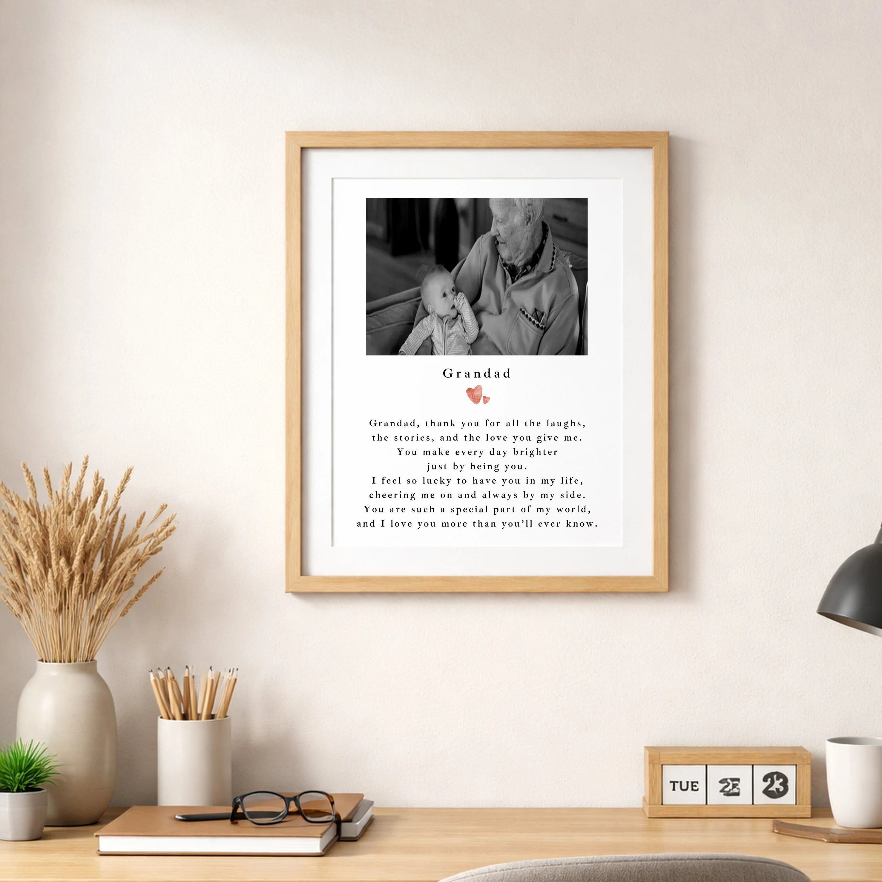 Personalised Photo Grandad Poem Poster - Image 3