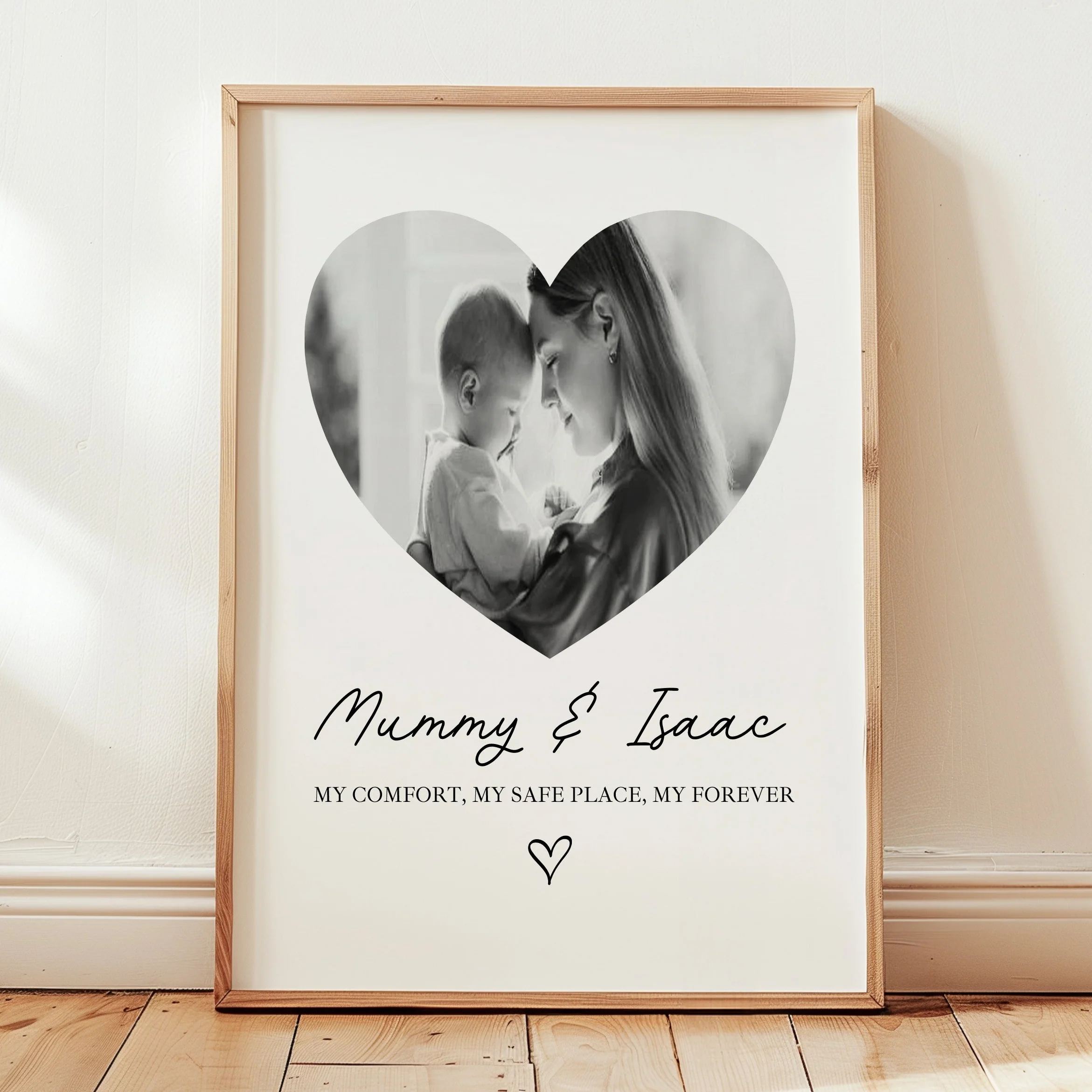 Personalised Photo Mummy & Me Poster