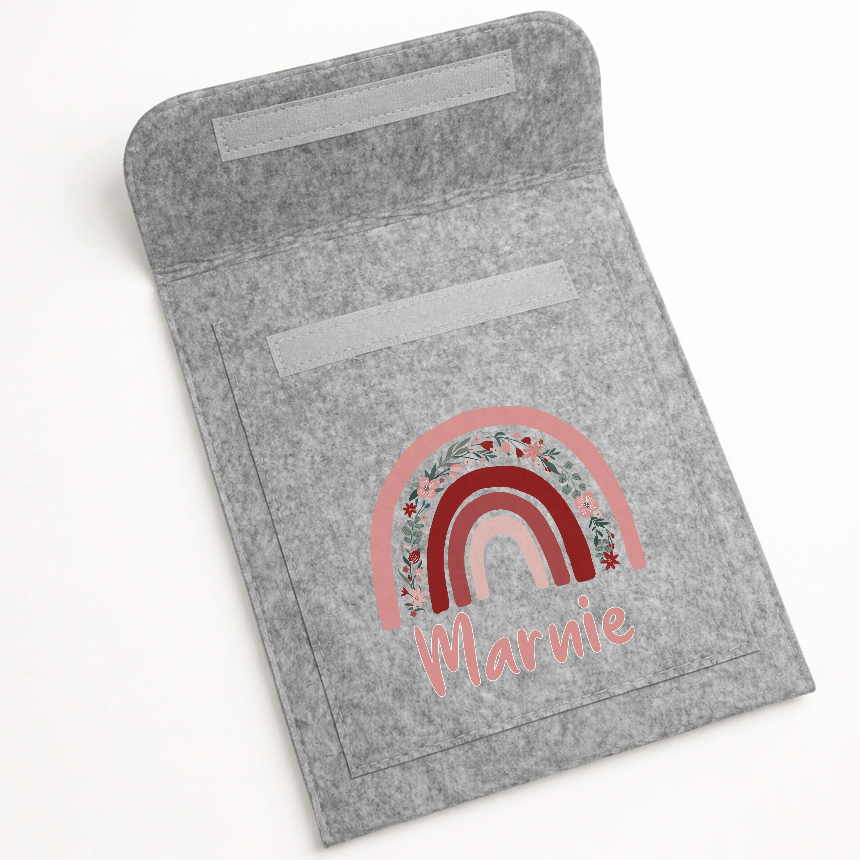 Personalised Pink Rainbow Red Book Folder - Image 3