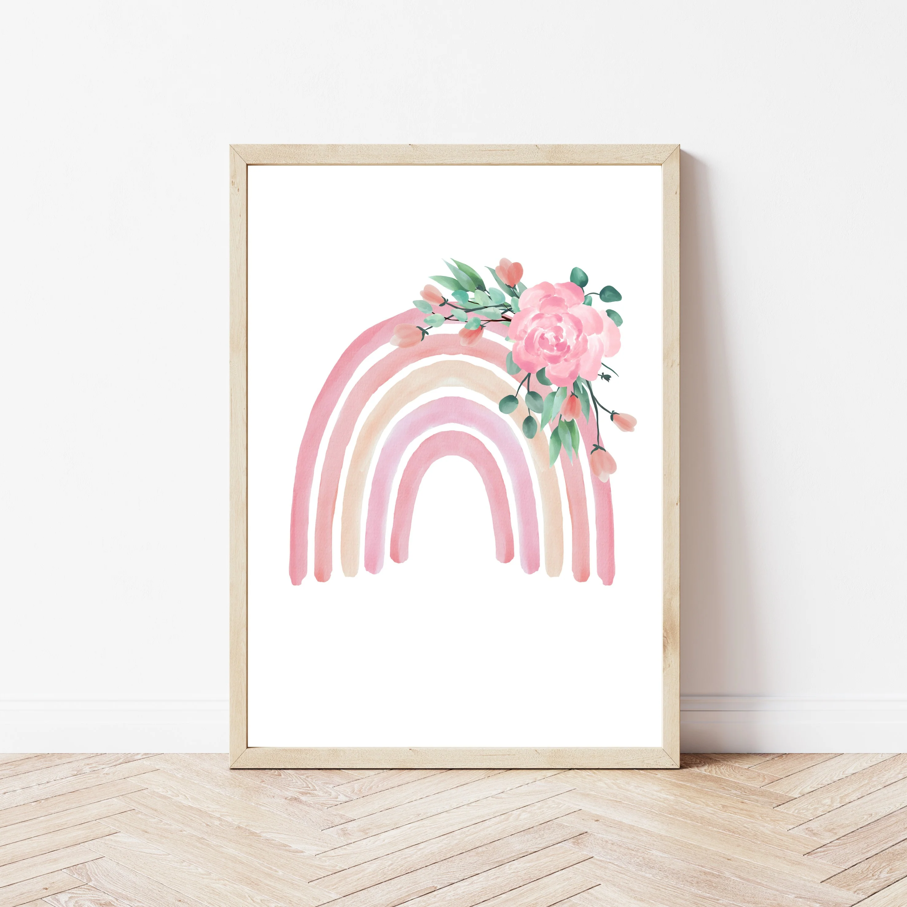 Pink Rainbow Set of 3 Wall Art - Image 3
